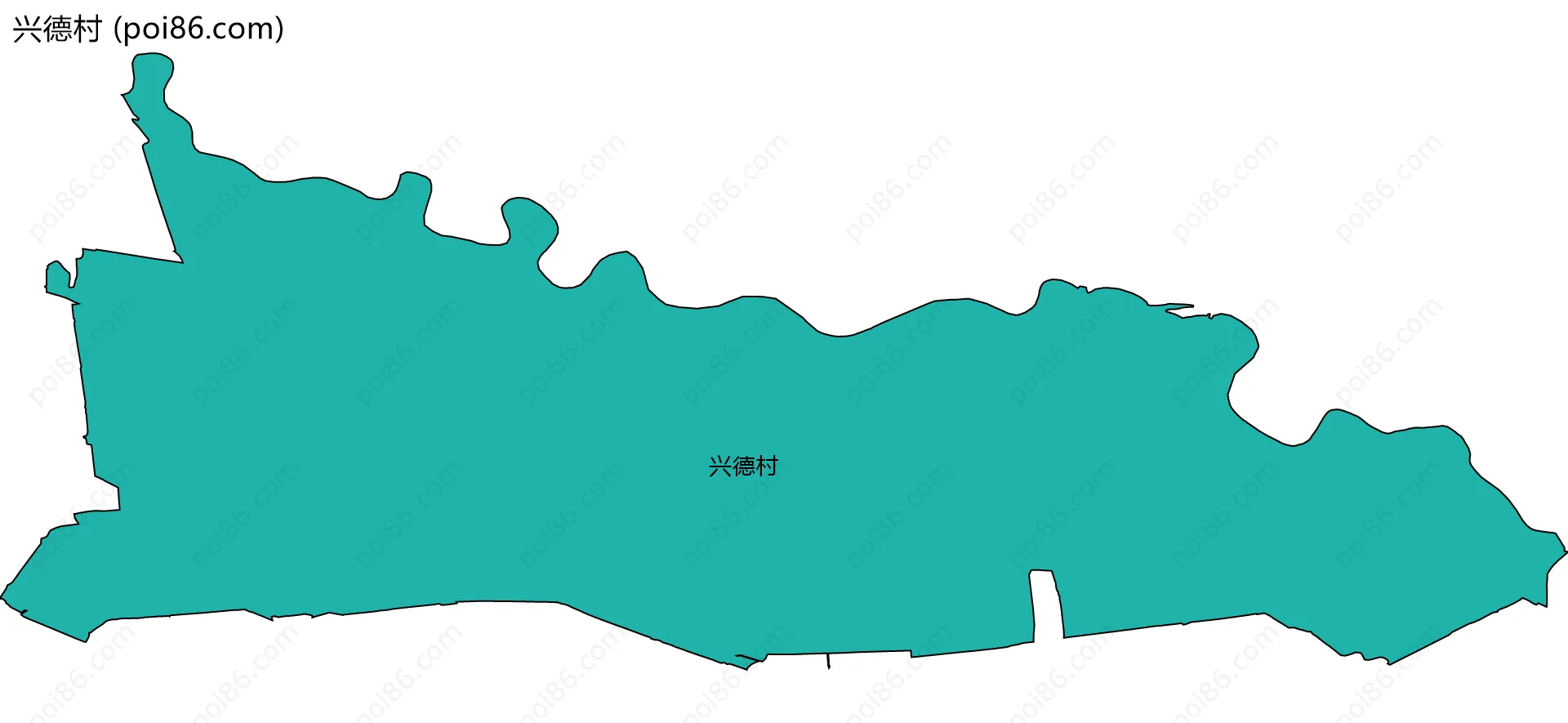 兴德村边界地图