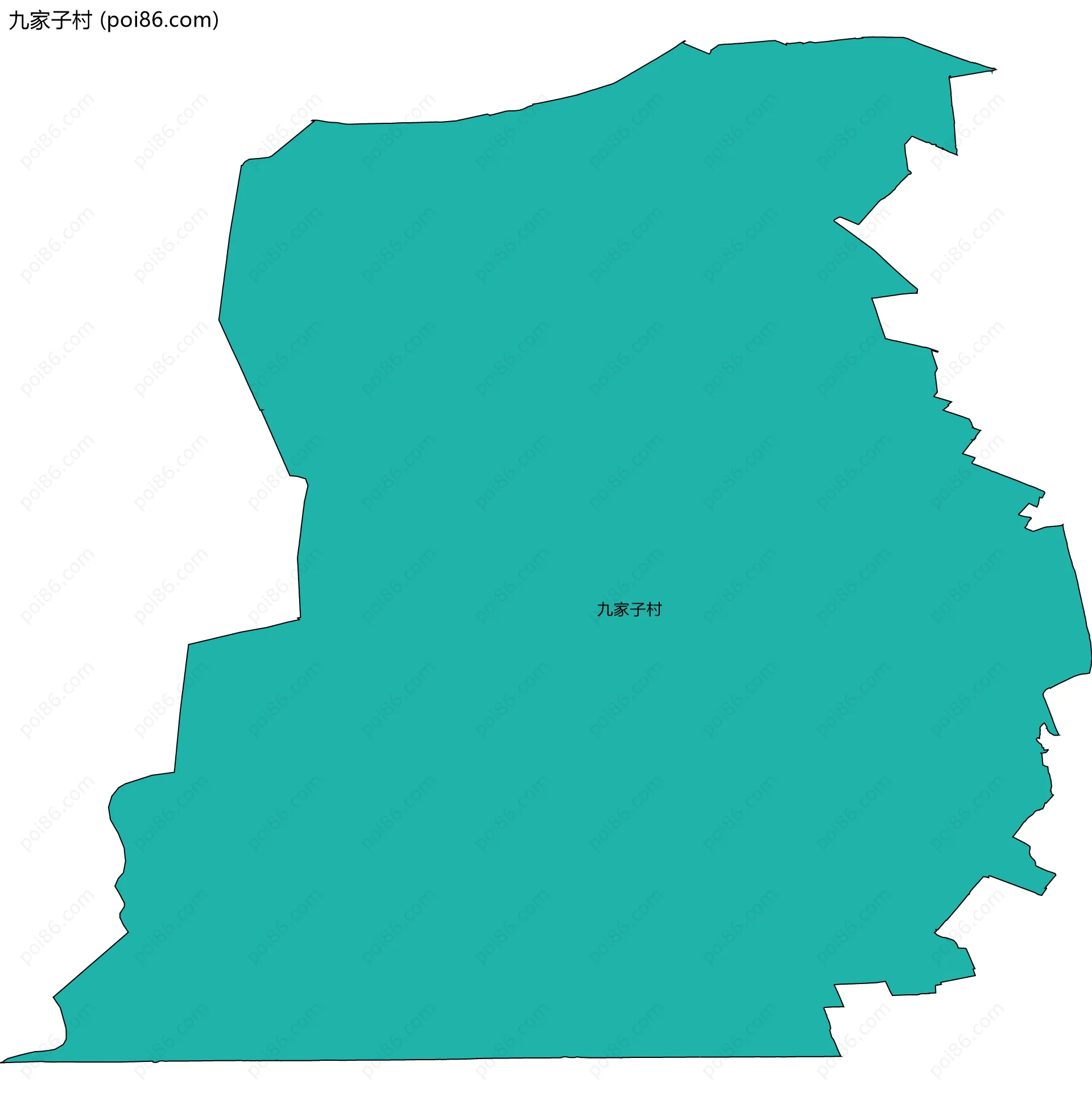 九家子村边界地图
