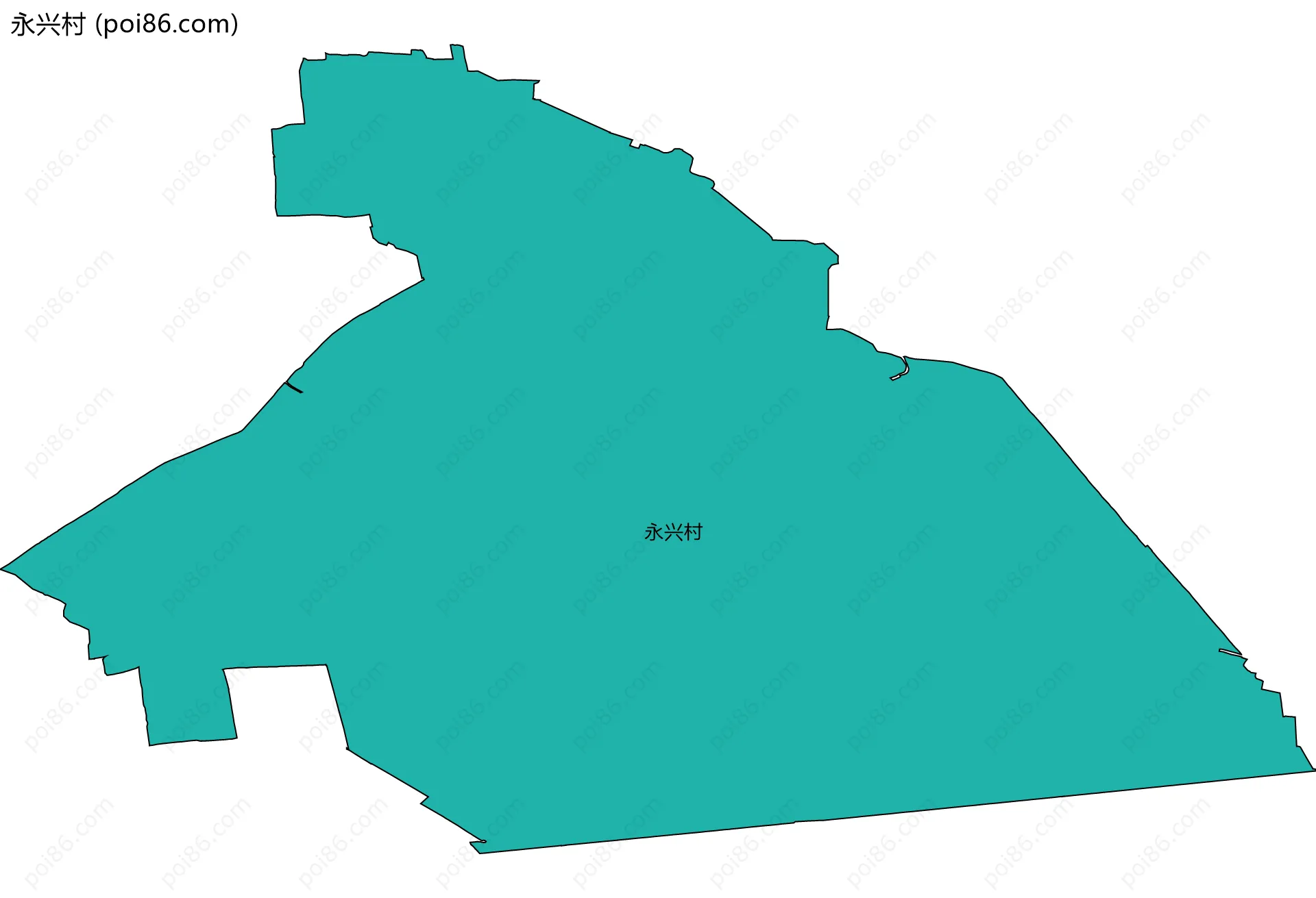 永兴村边界地图