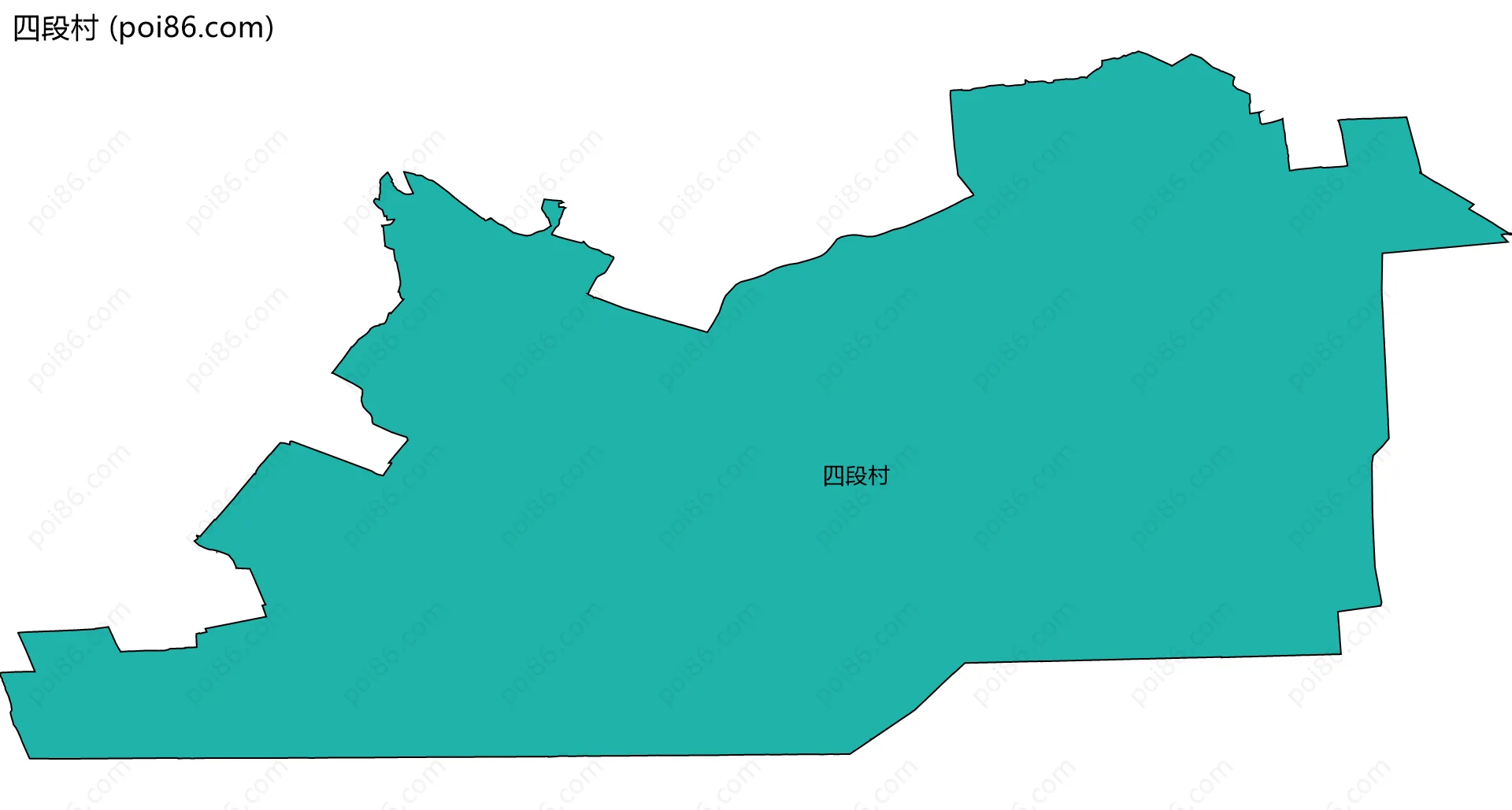 四段村边界地图