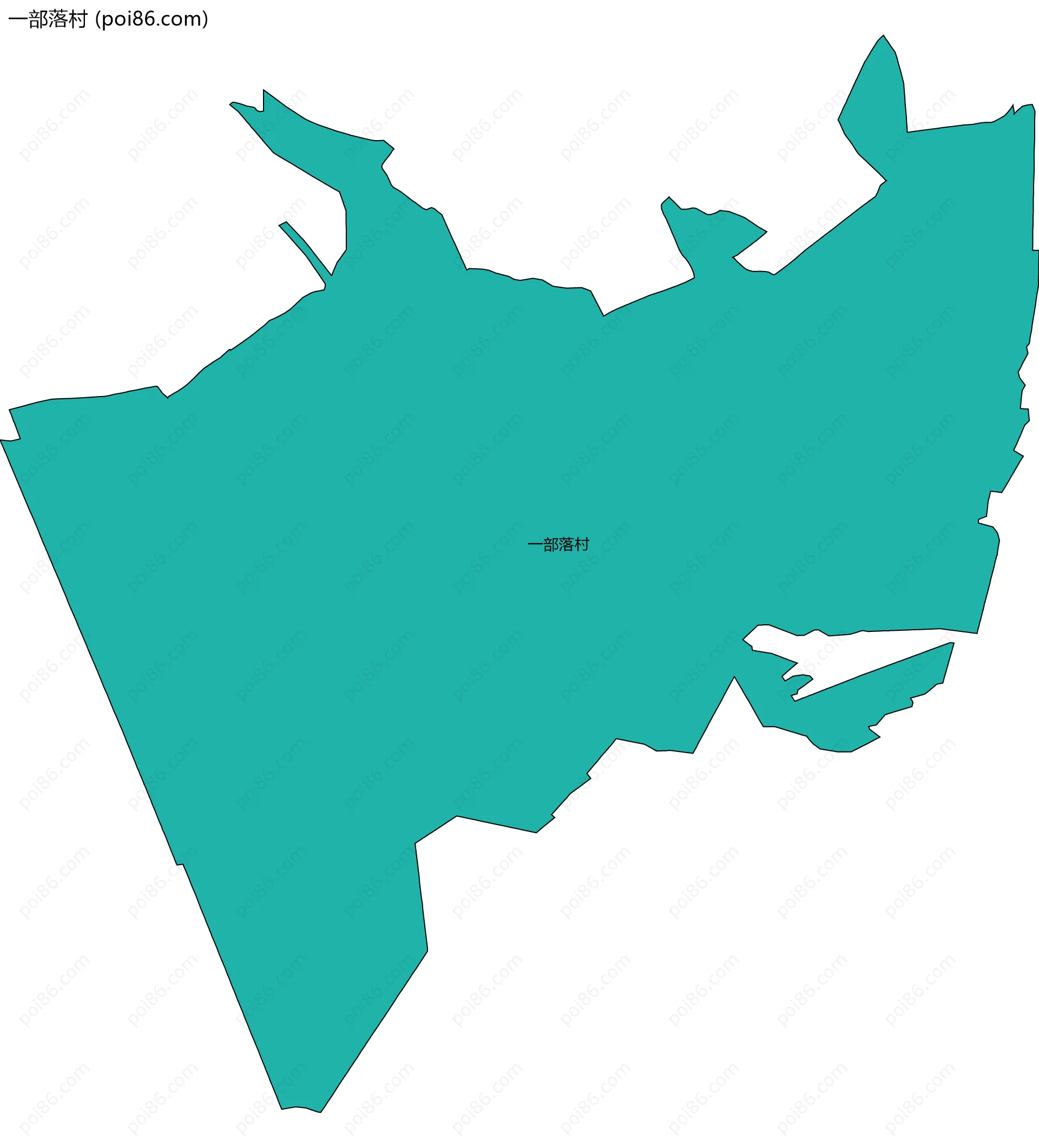 一部落村边界地图