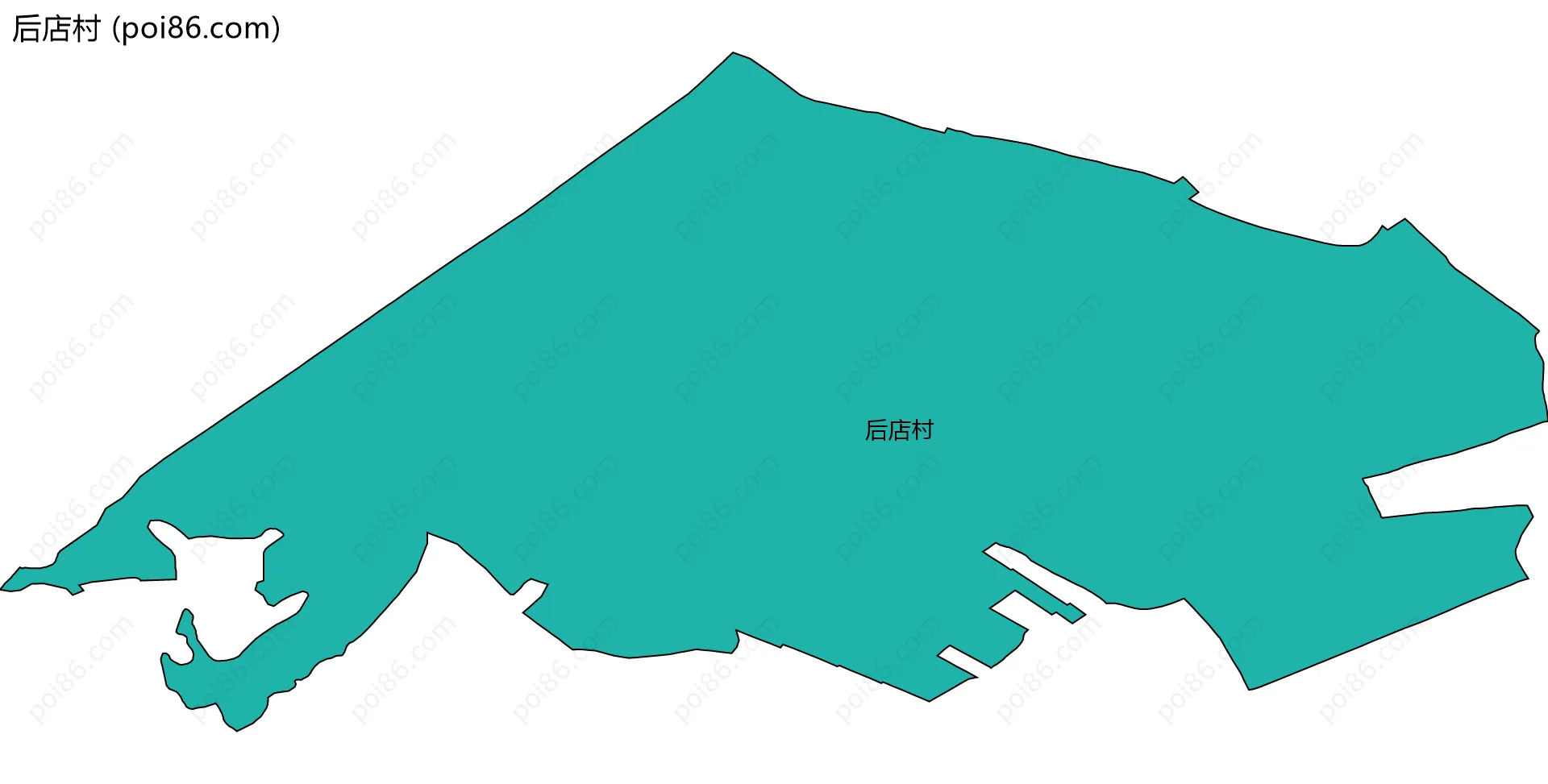 后店村边界地图