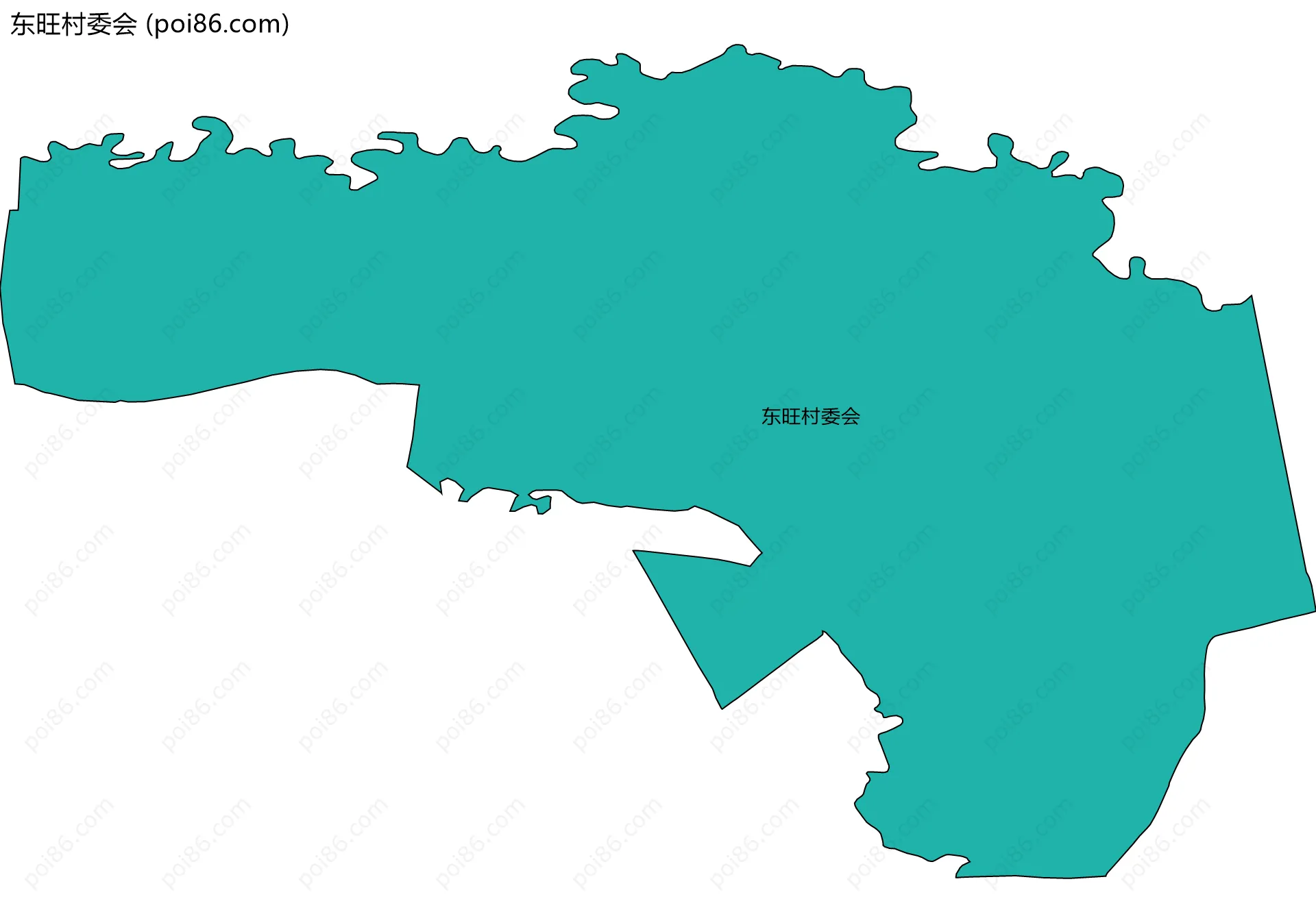东旺村委会边界地图