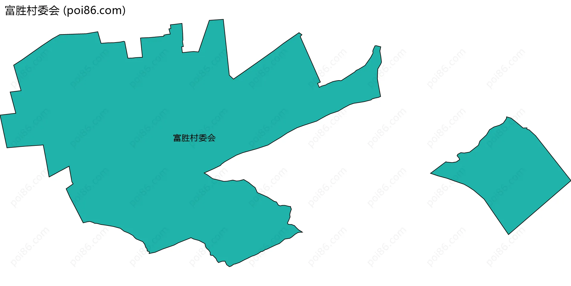 富胜村委会边界地图