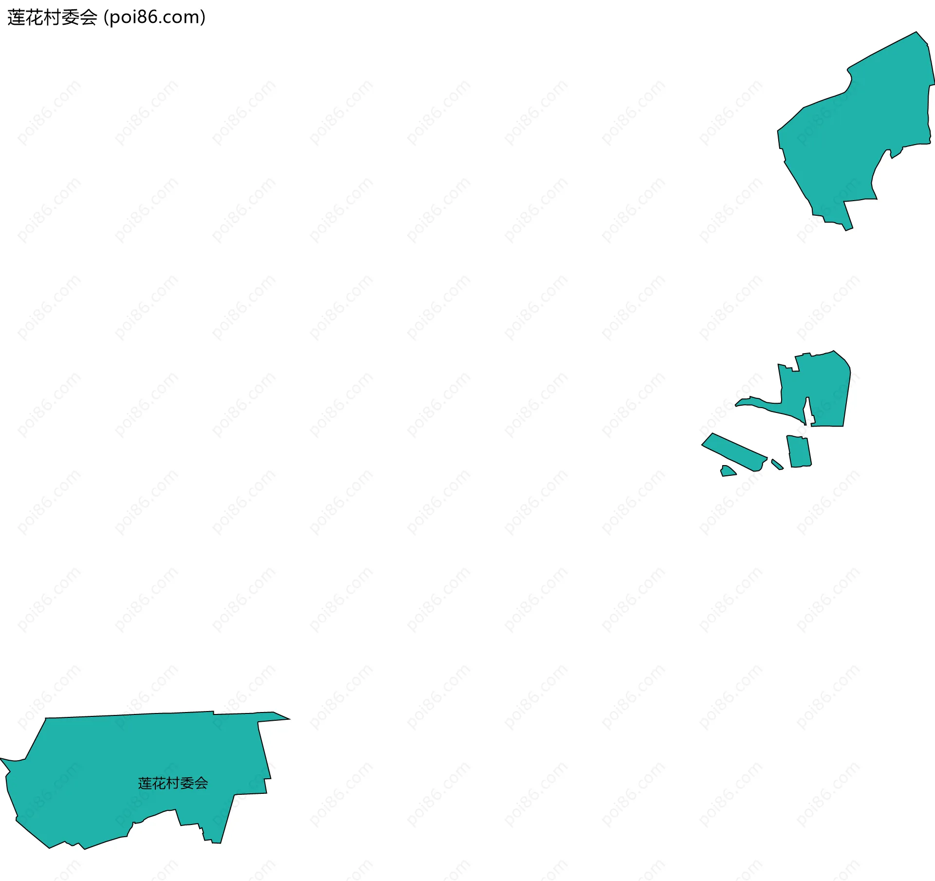 莲花村委会边界地图