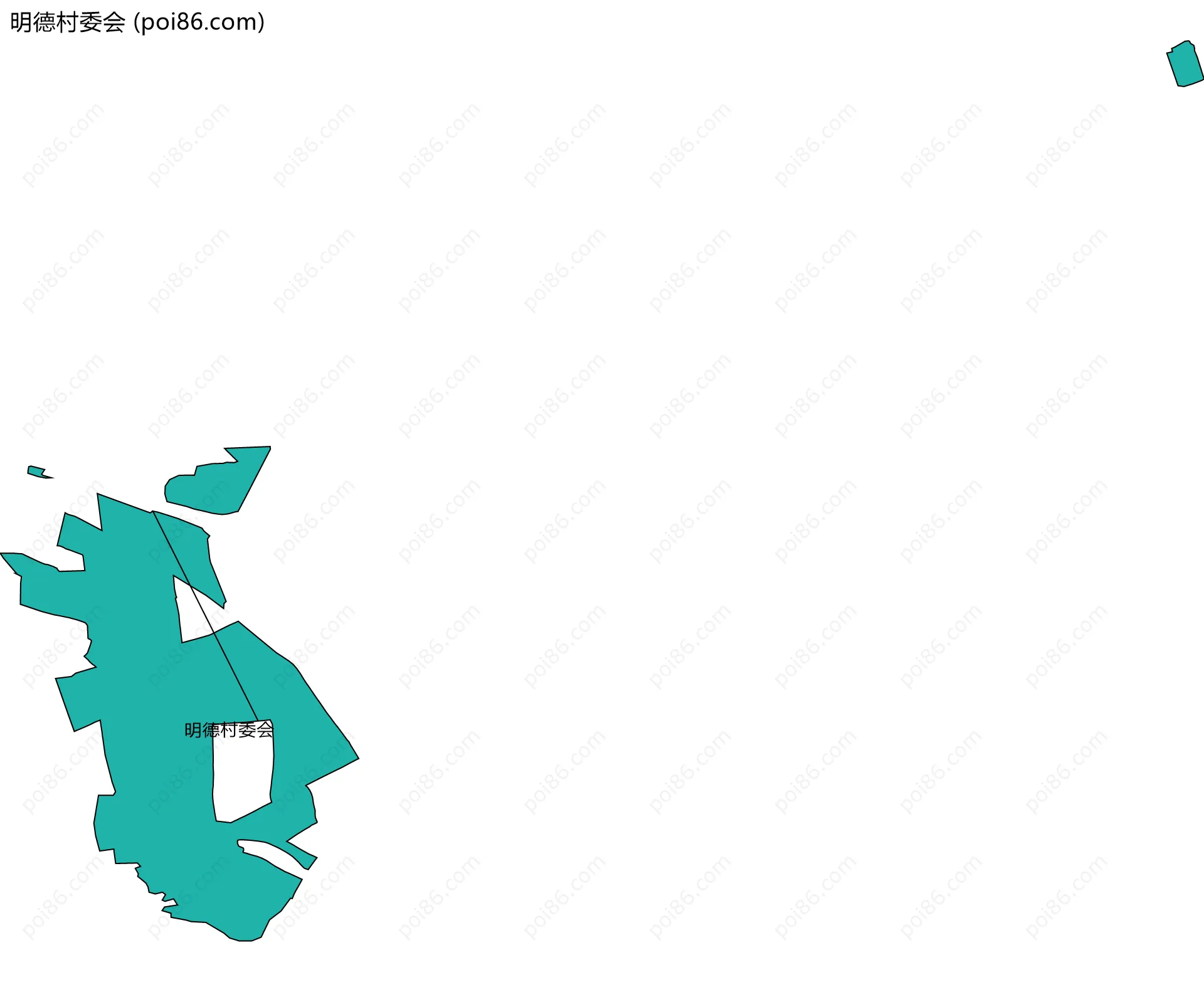 明德村委会边界地图