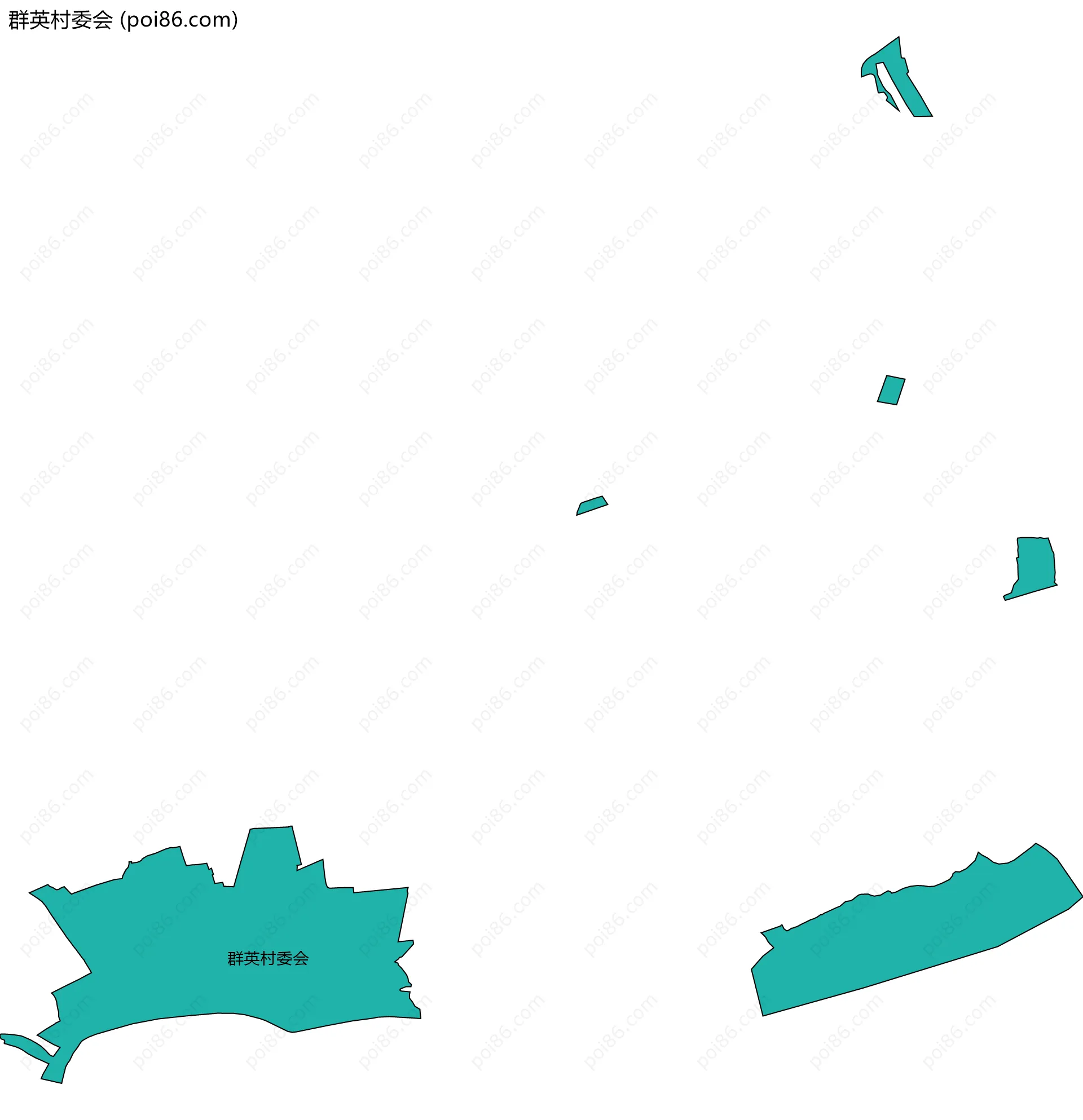 群英村委会边界地图