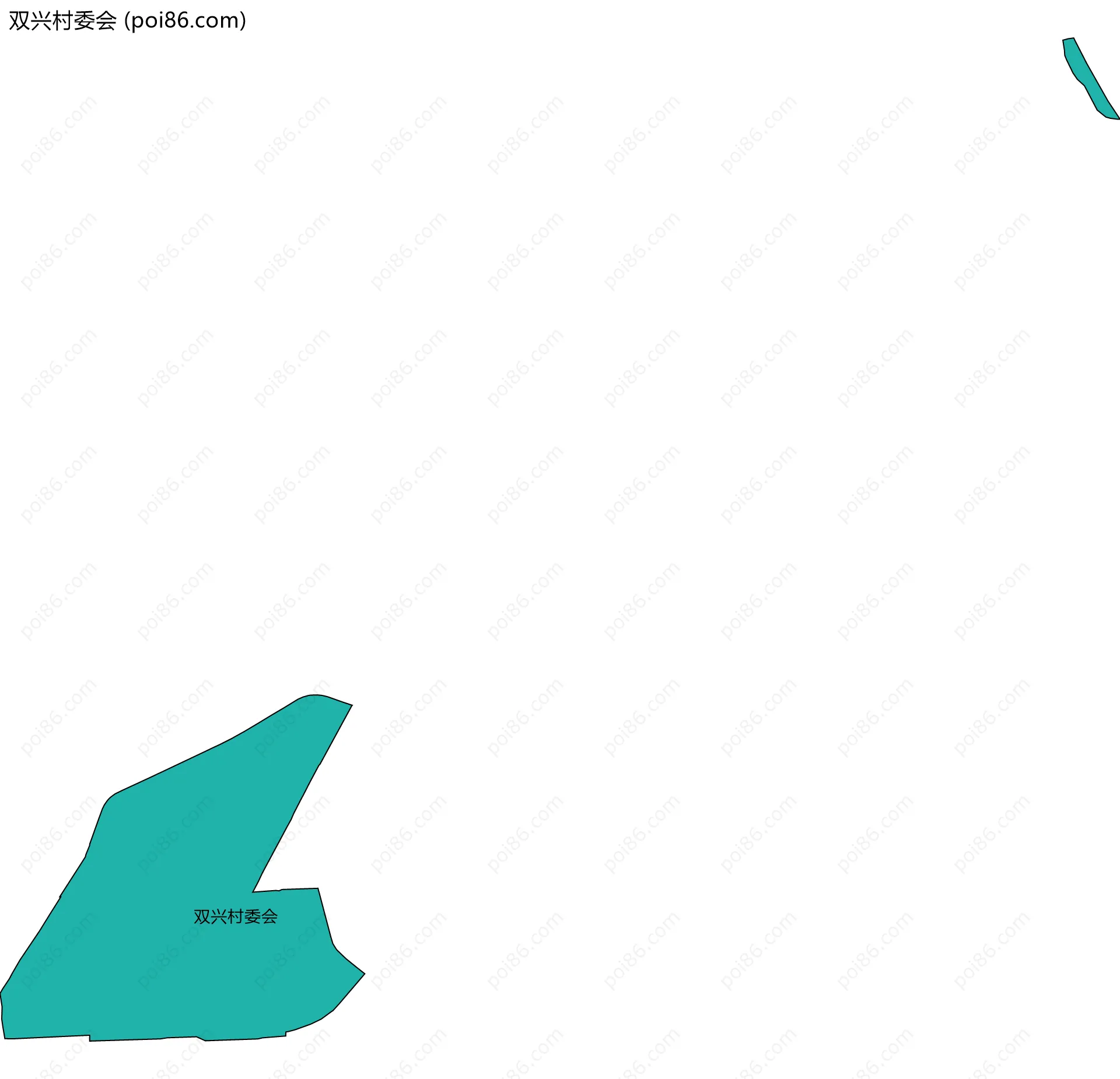 双兴村委会边界地图