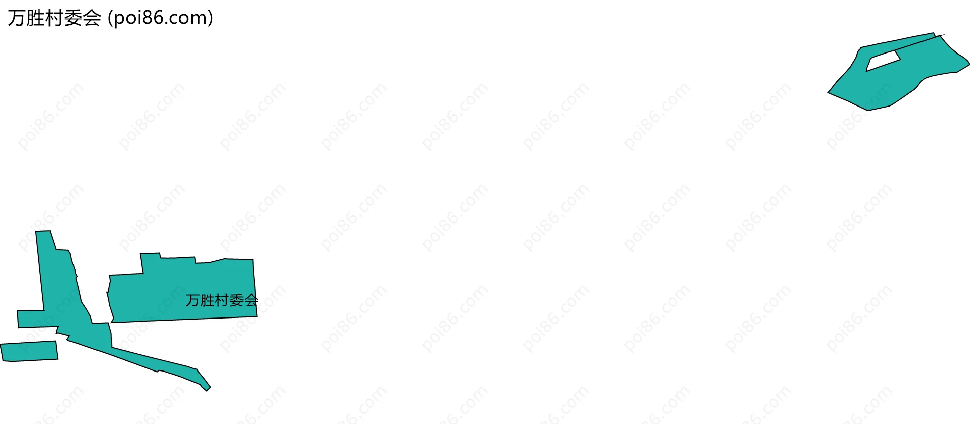 万胜村委会边界地图