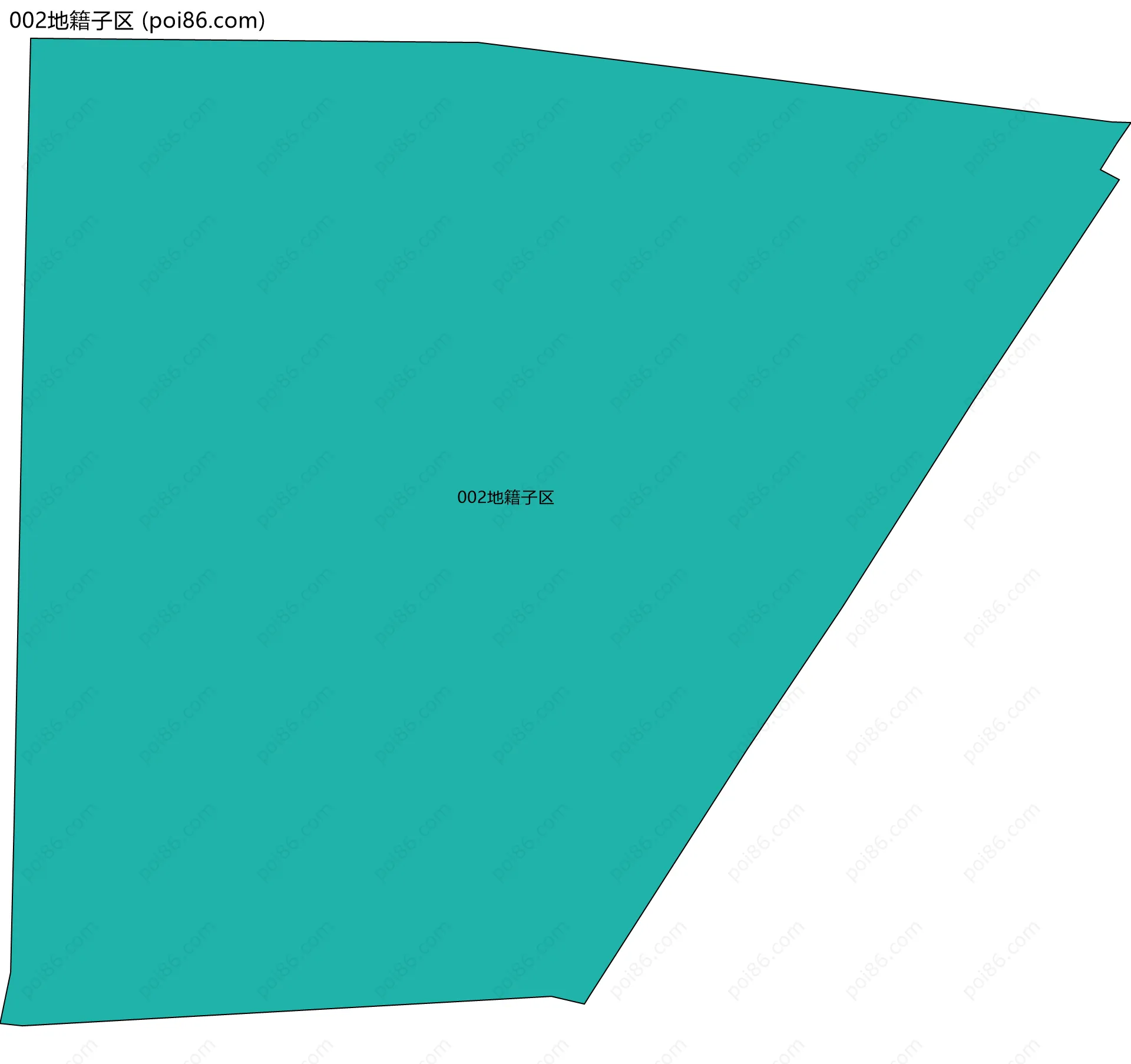 002地籍子区边界地图
