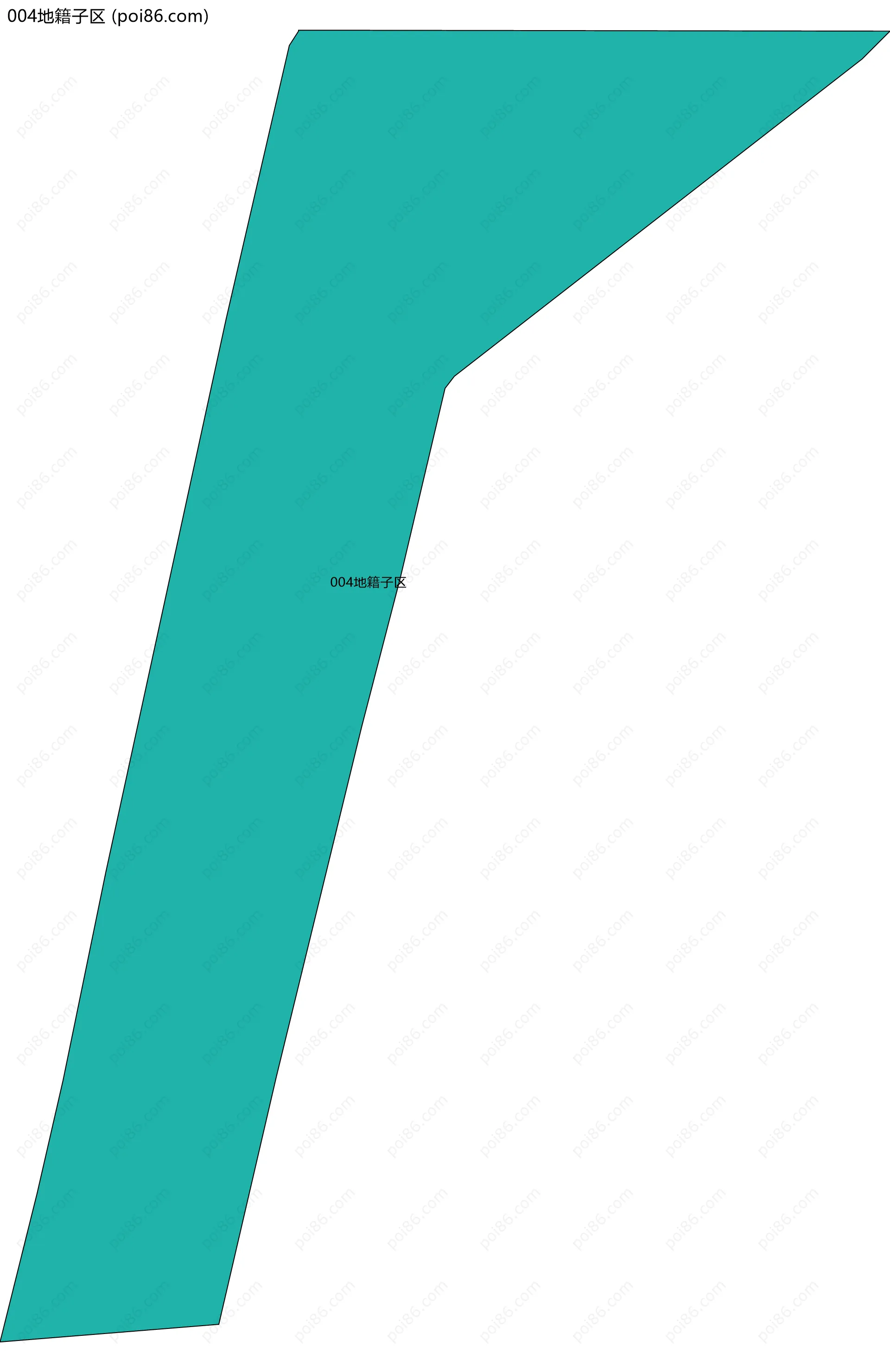 004地籍子区边界地图