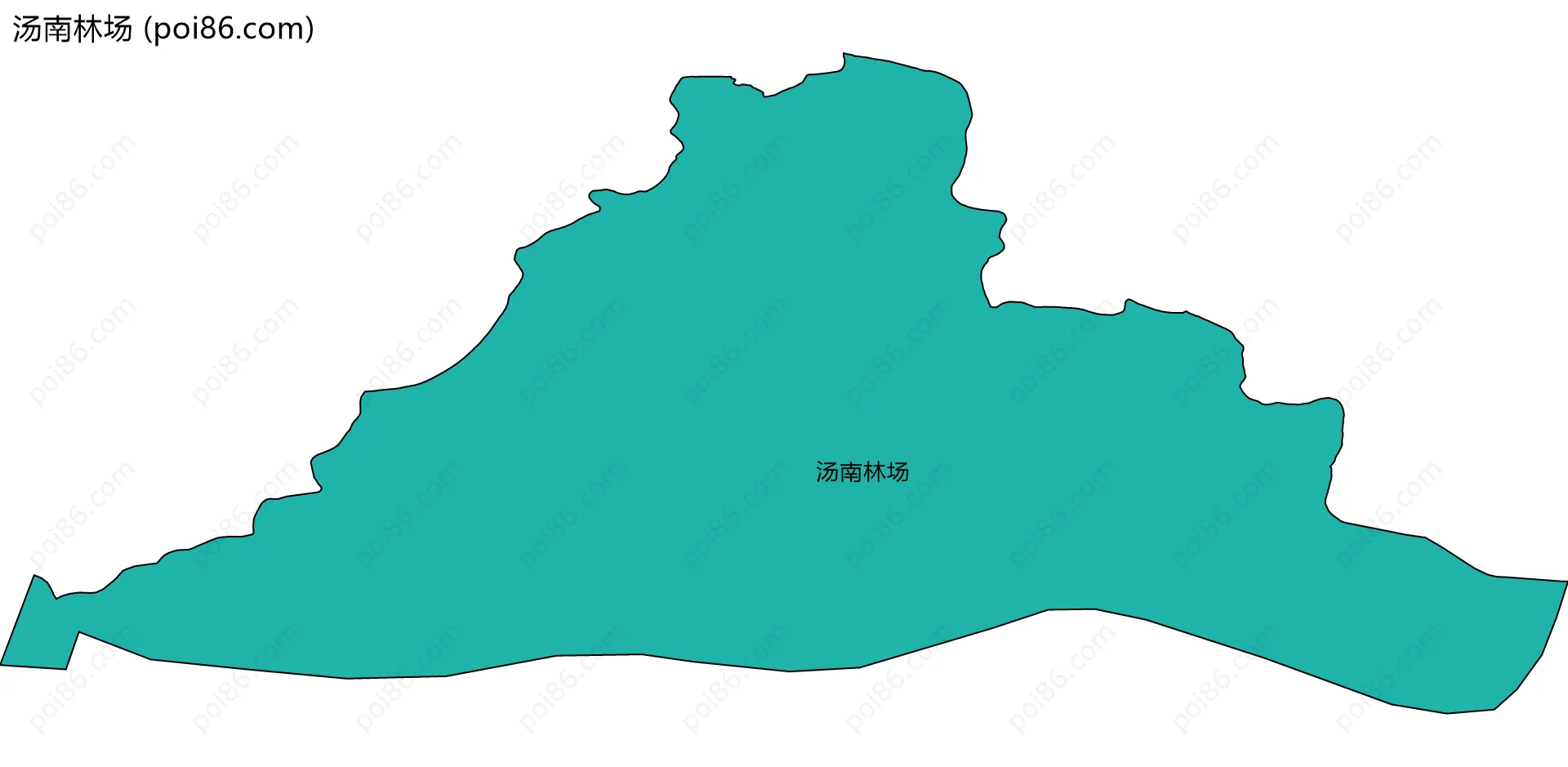 汤南林场边界地图