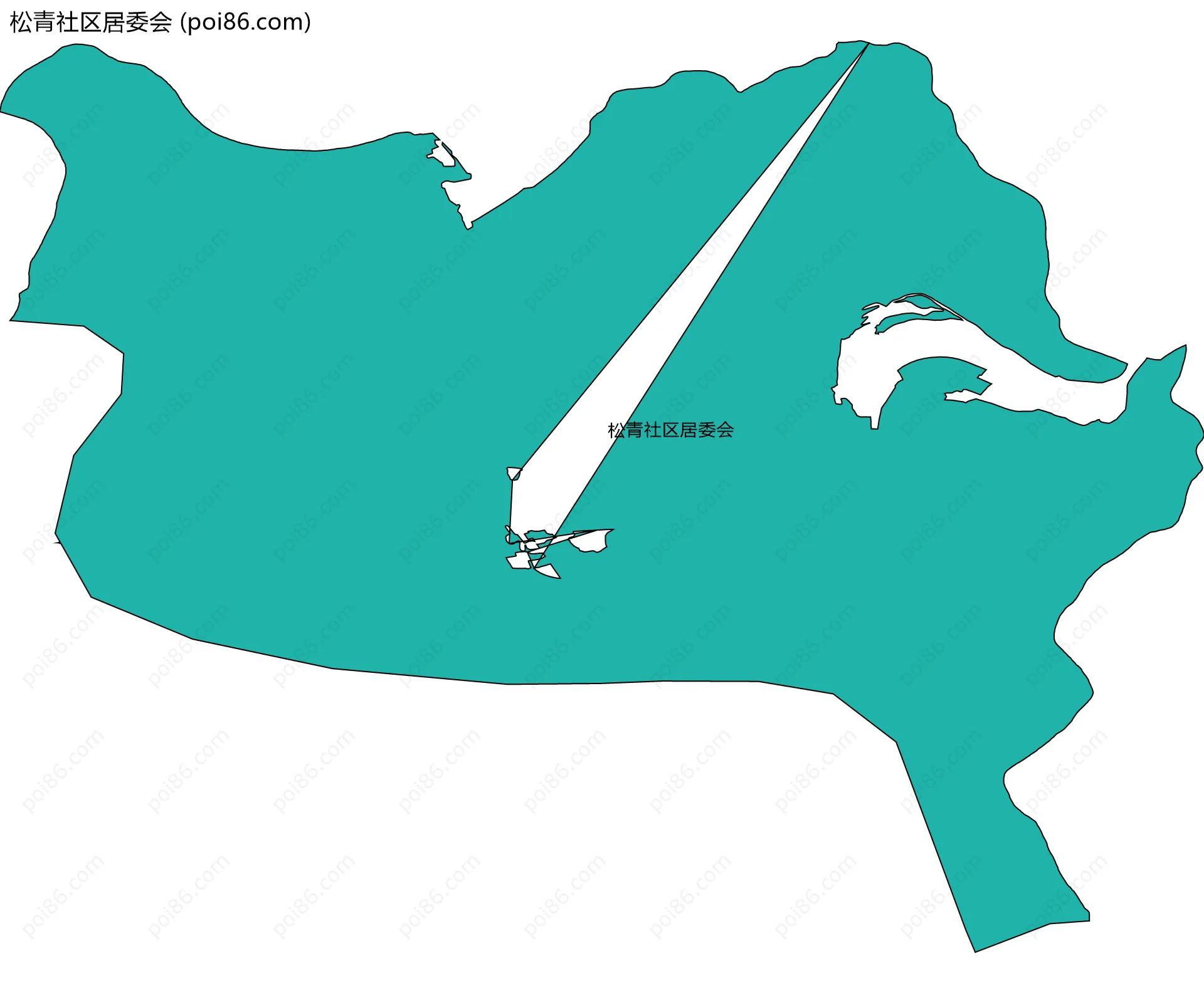 松青社区居委会边界地图