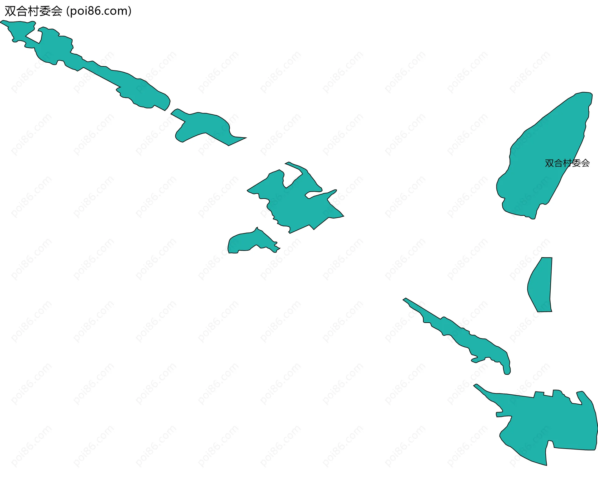 双合村委会边界地图