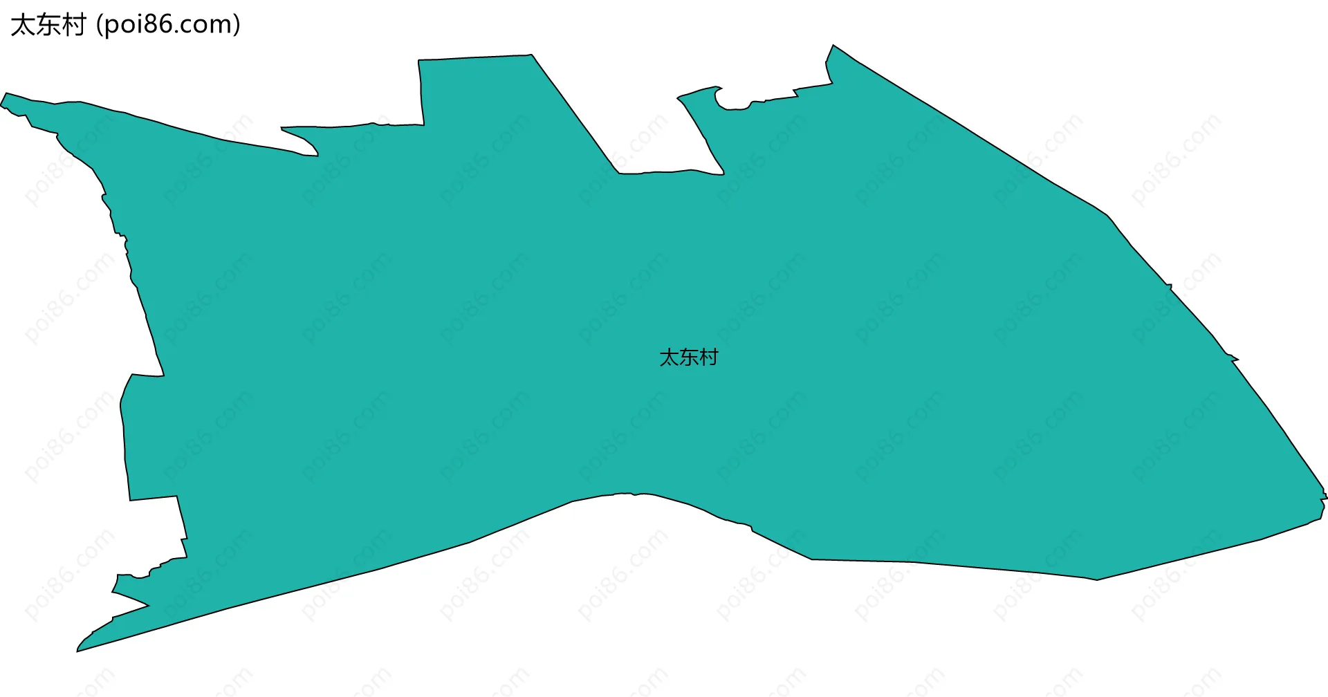 太东村边界地图