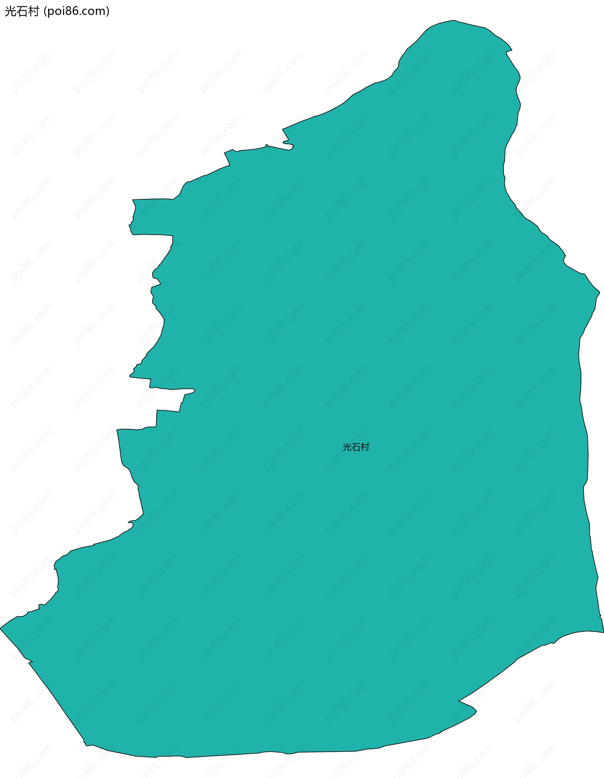 光石村边界地图