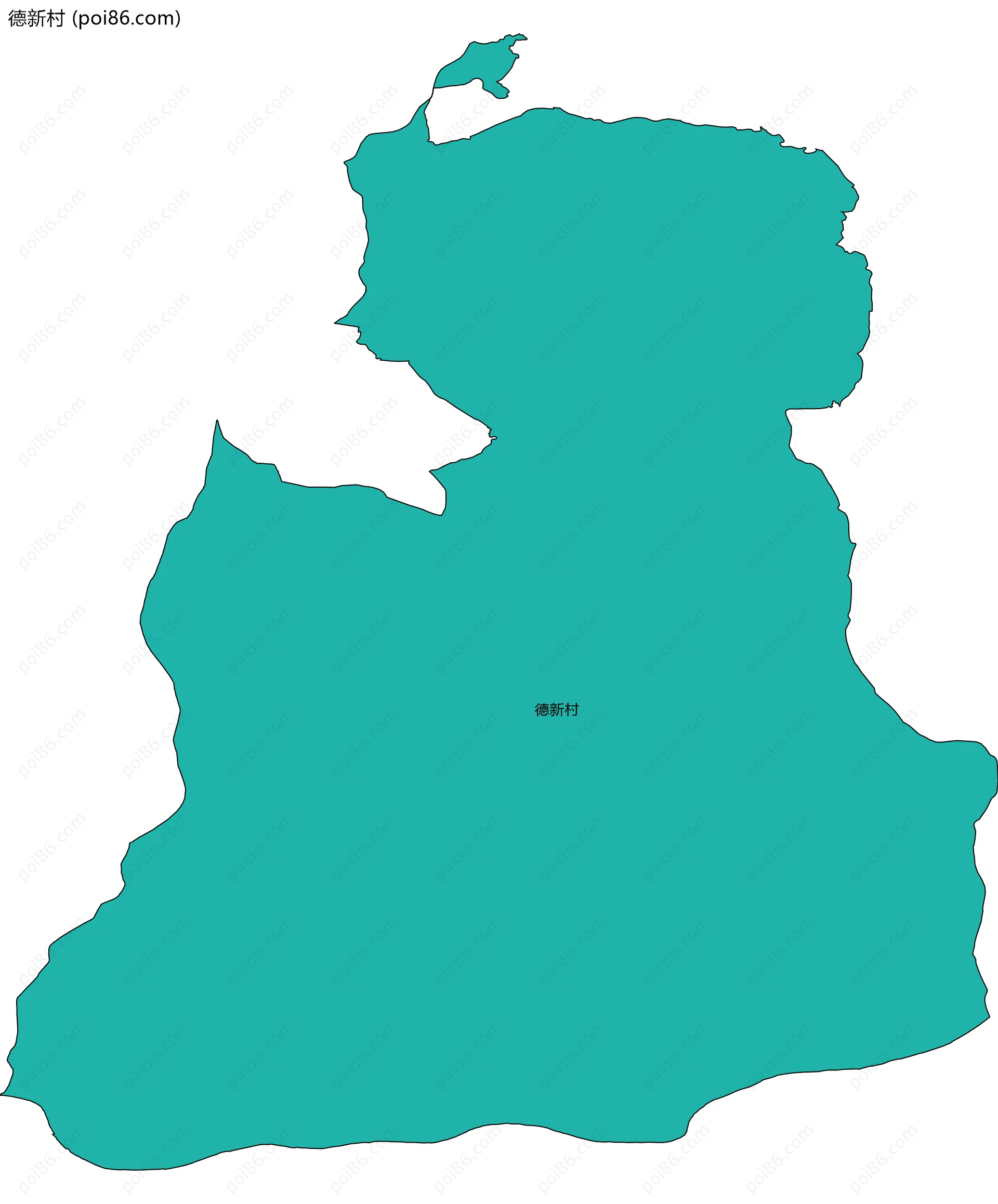 德新村边界地图