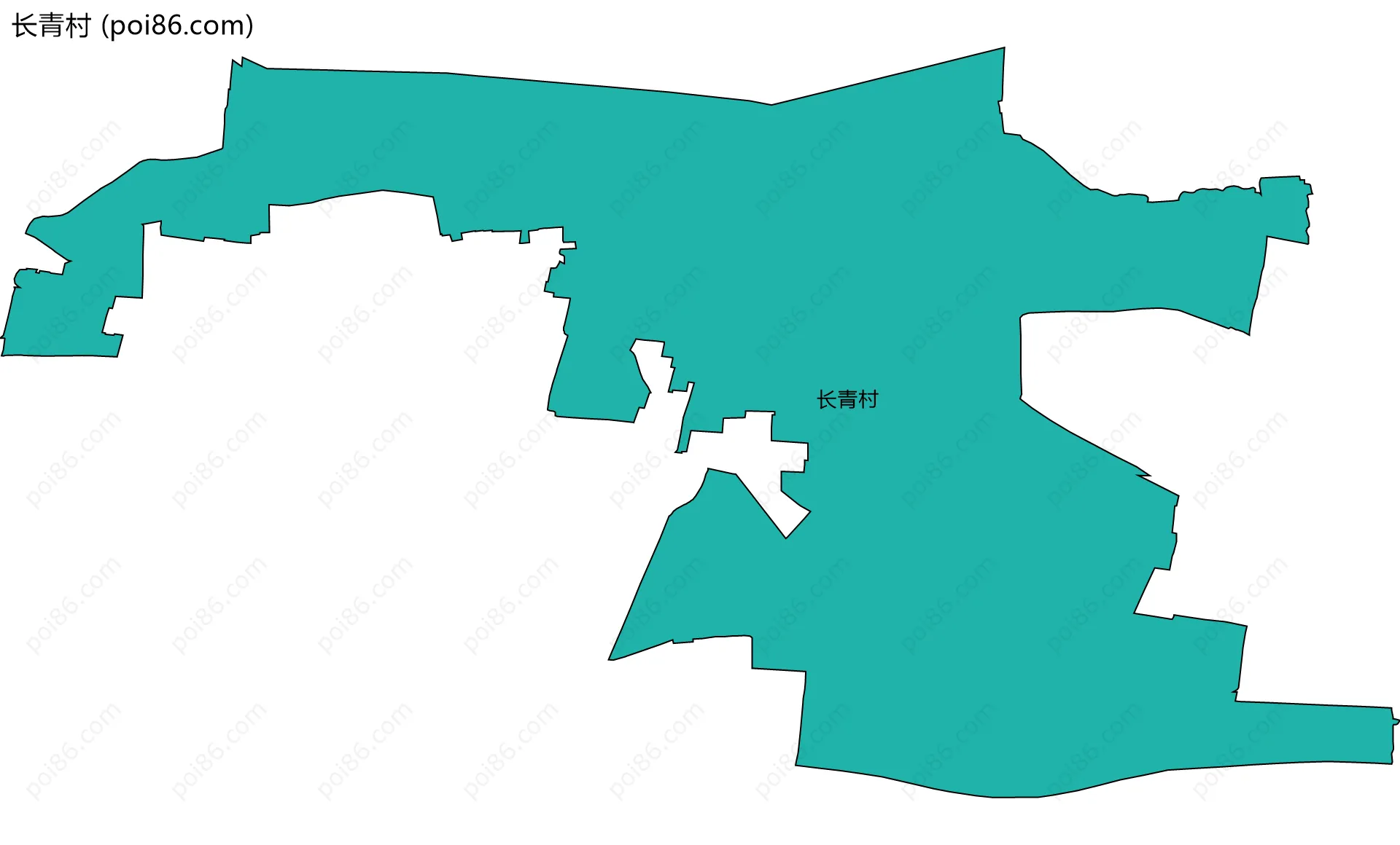 长青村边界地图