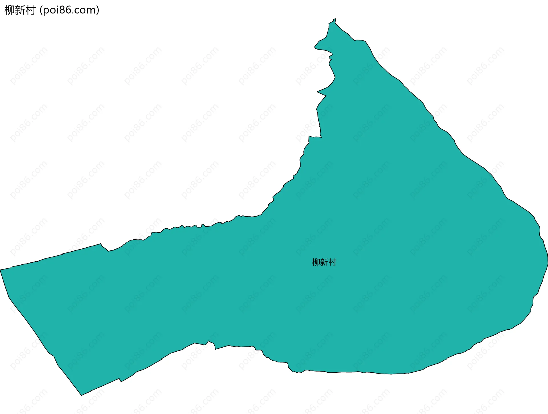 柳新村边界地图