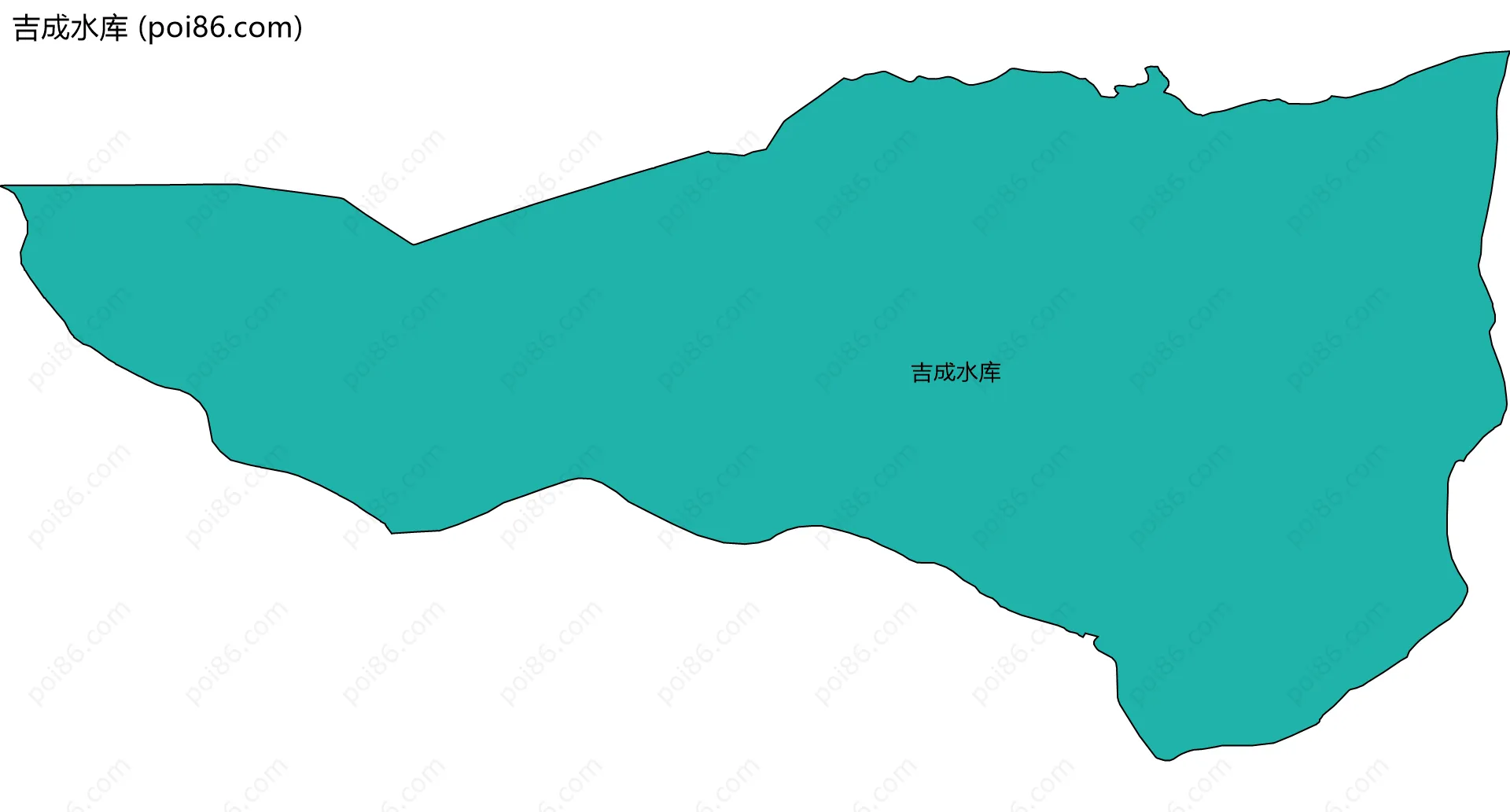 吉成水库边界地图