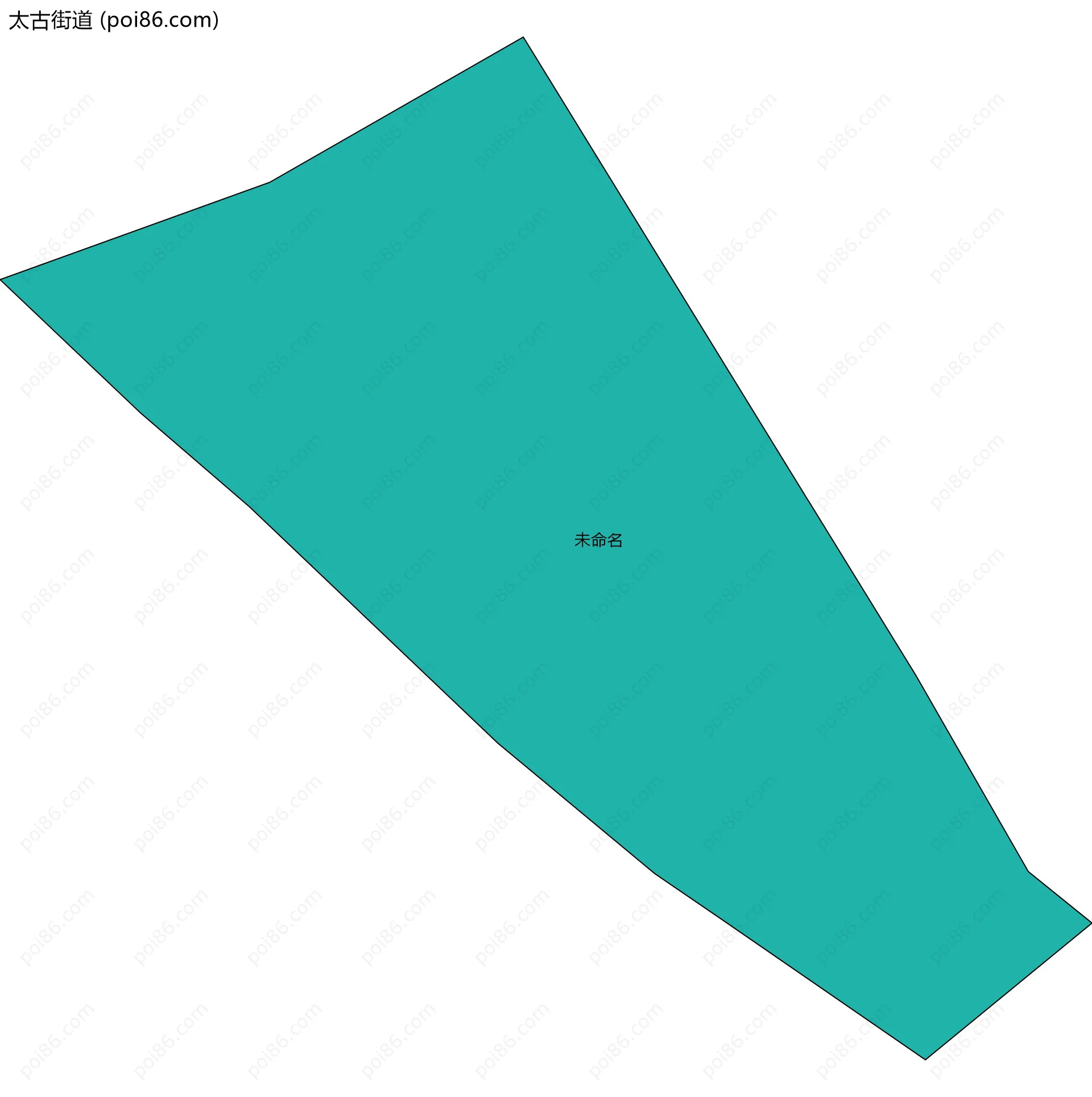 太古街道边界地图(五级行政区划)