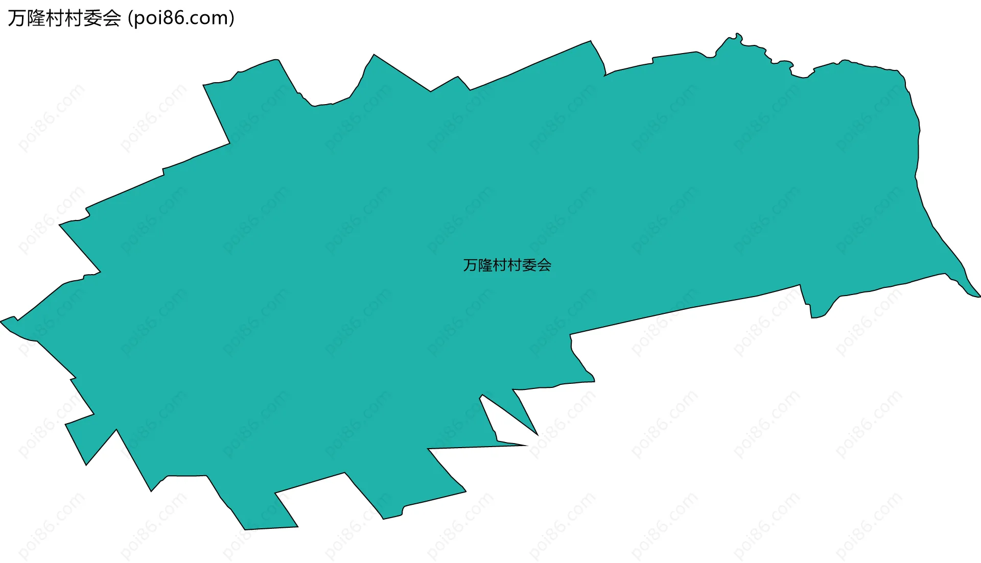 万隆村村委会边界地图