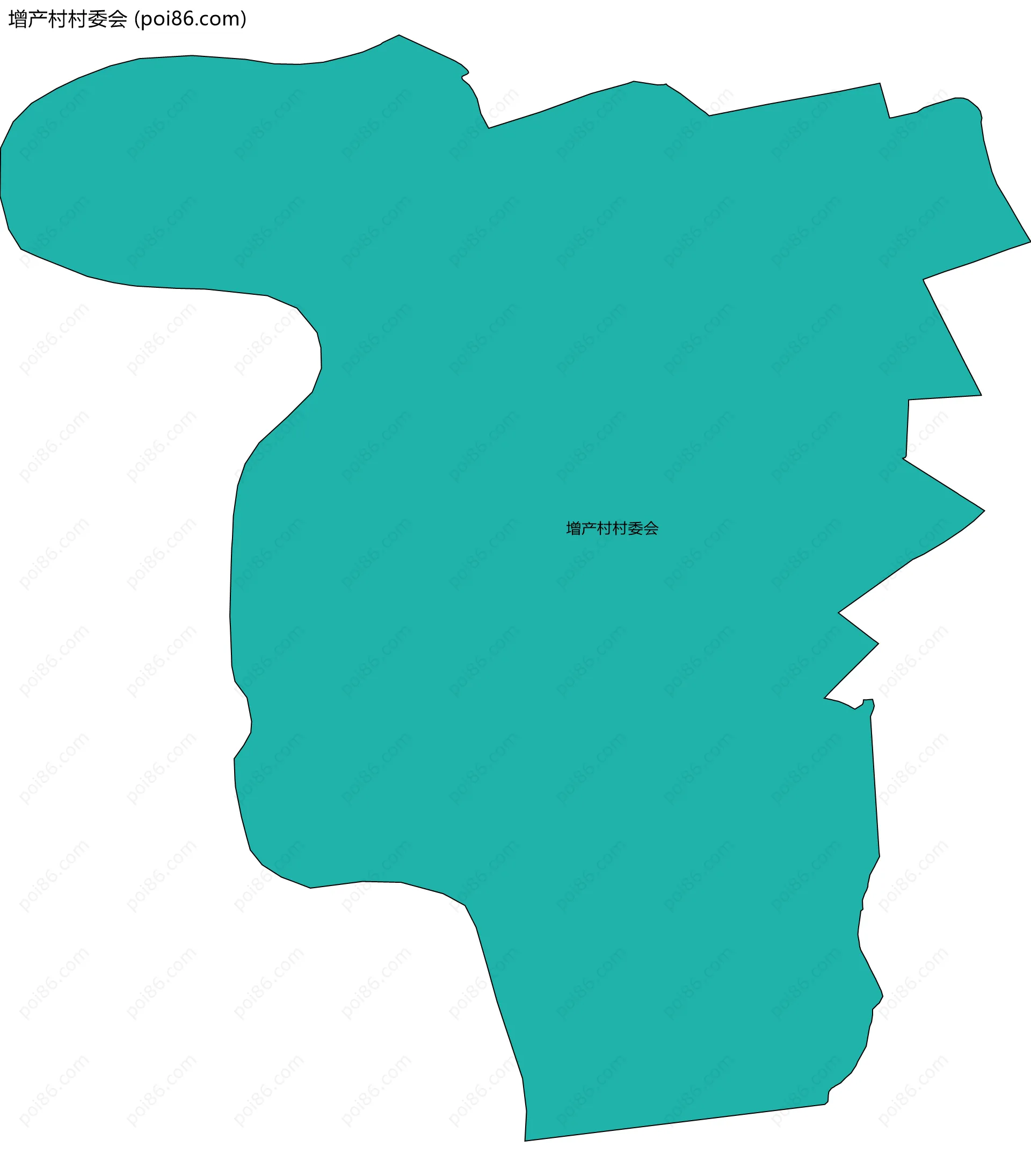 增产村村委会边界地图