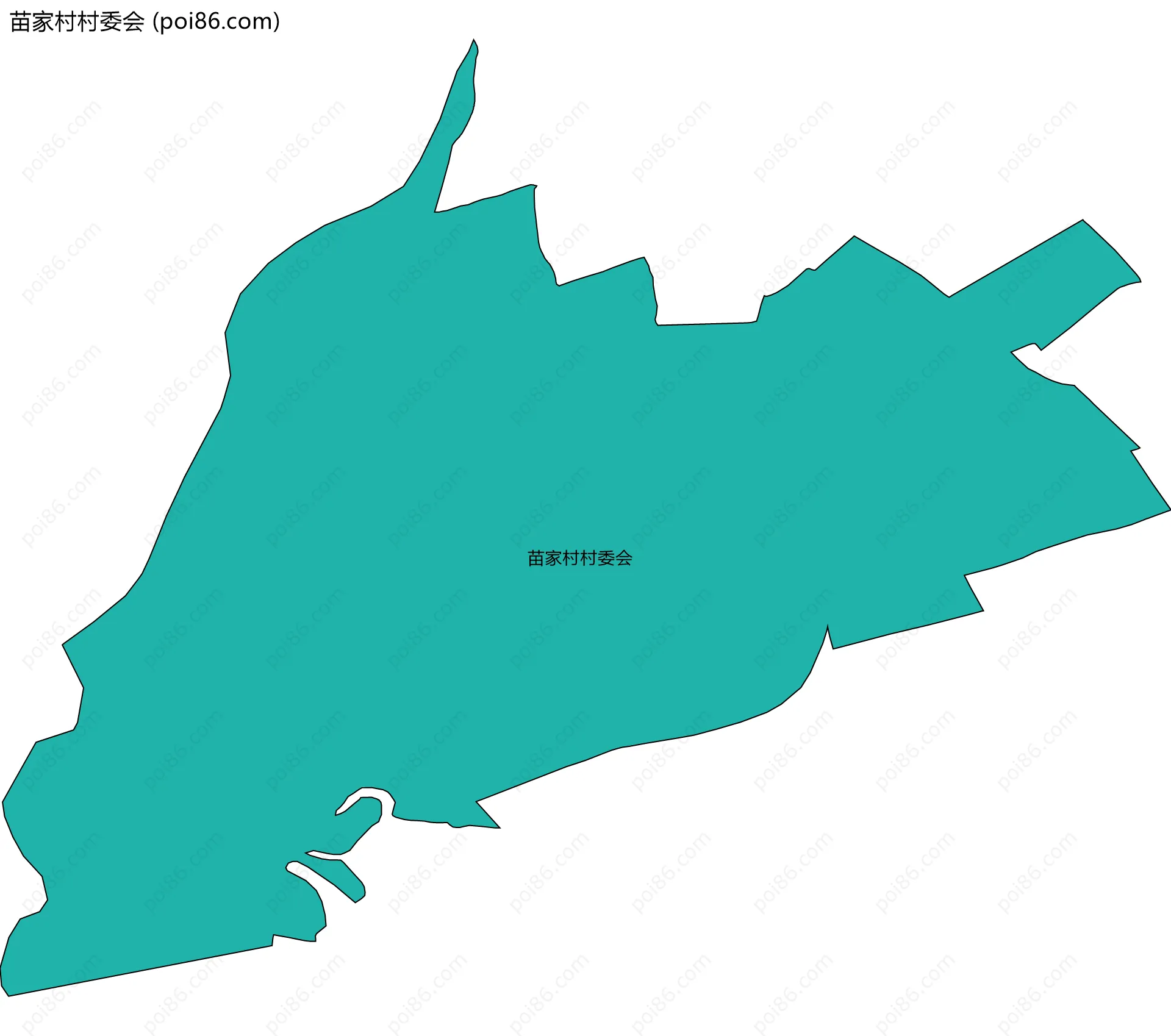 苗家村村委会边界地图