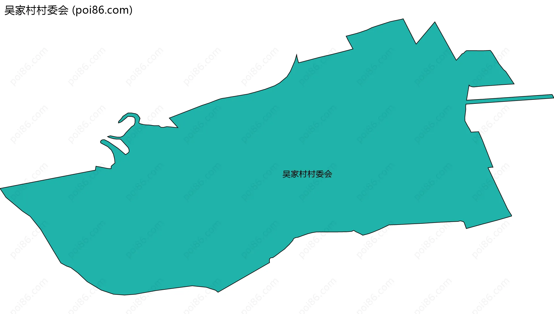 吴家村村委会边界地图