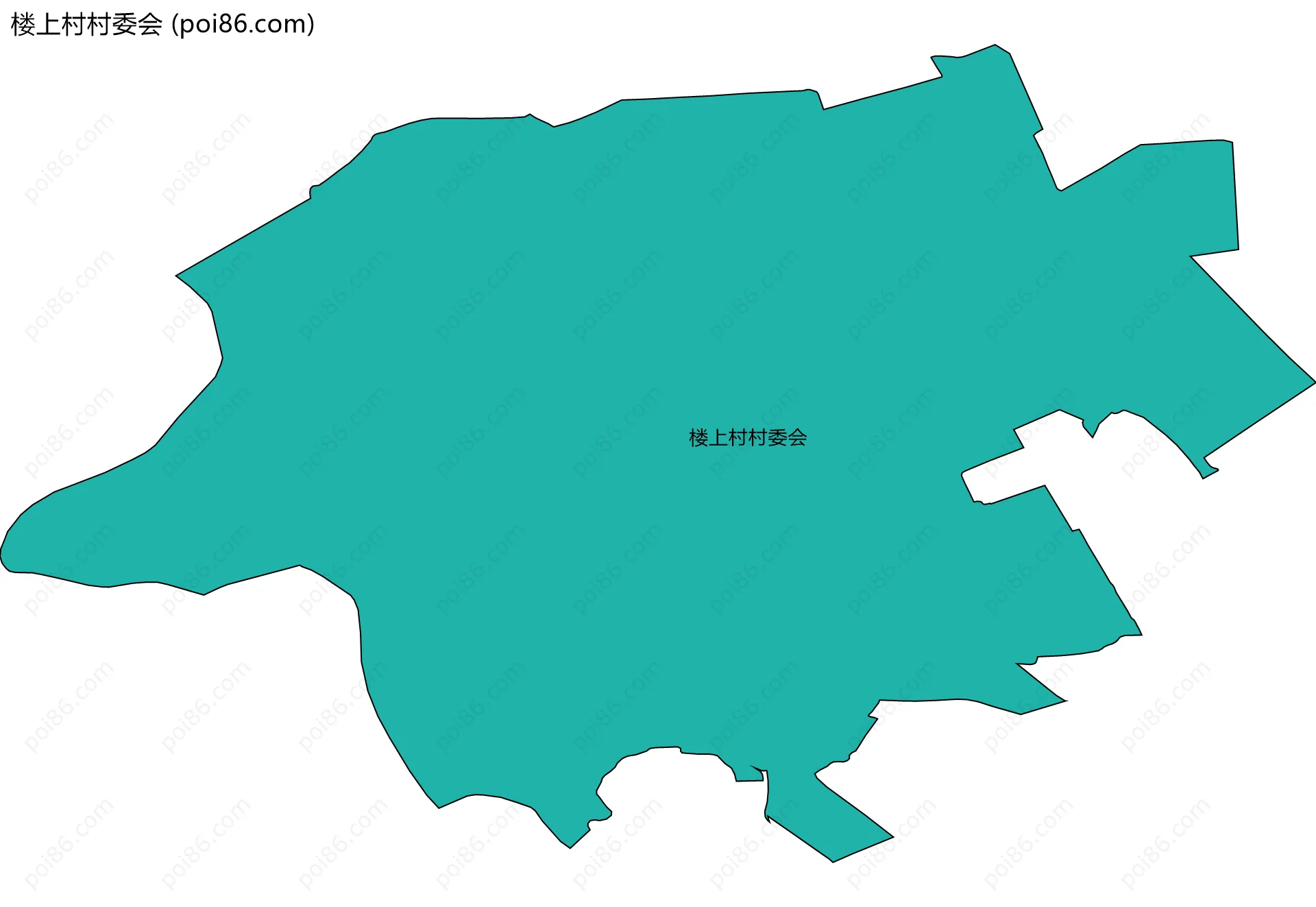 楼上村村委会边界地图