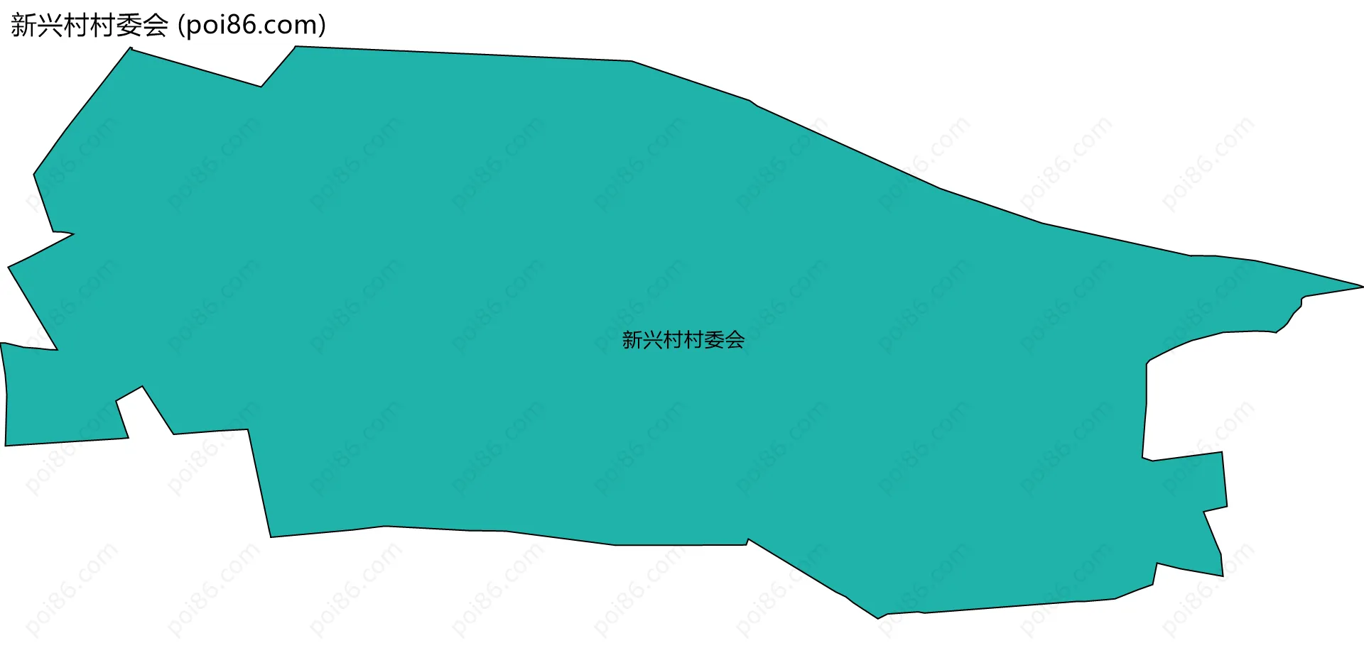 新兴村村委会边界地图