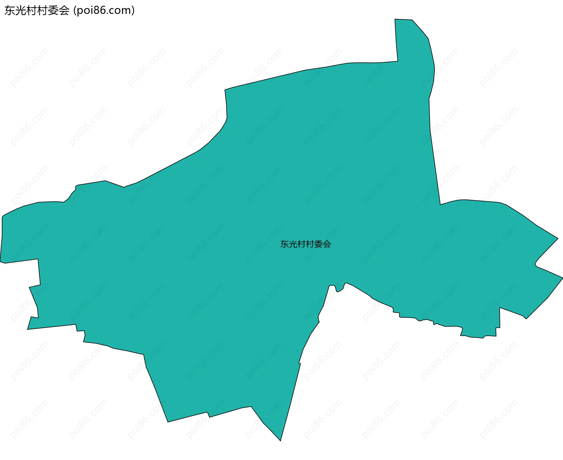 东光村村委会边界地图