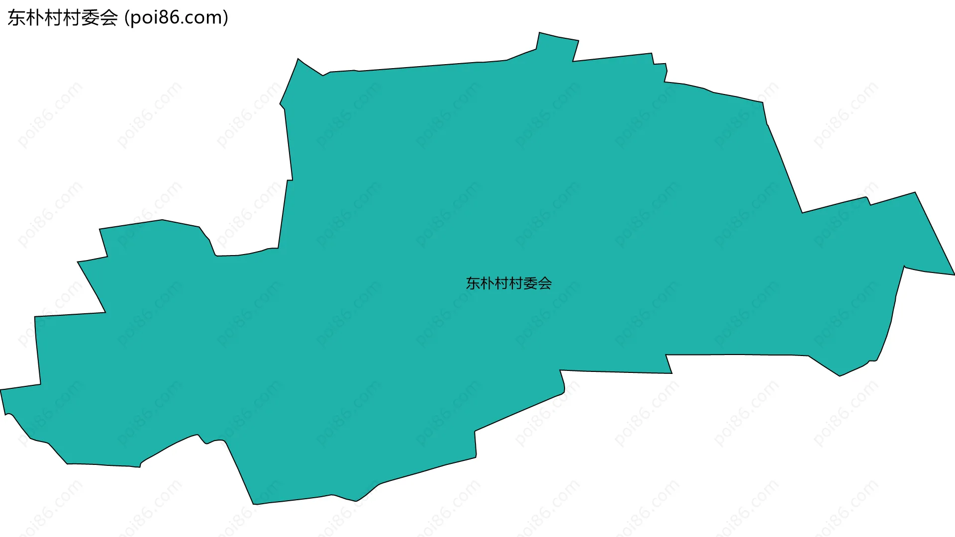 东朴村村委会边界地图