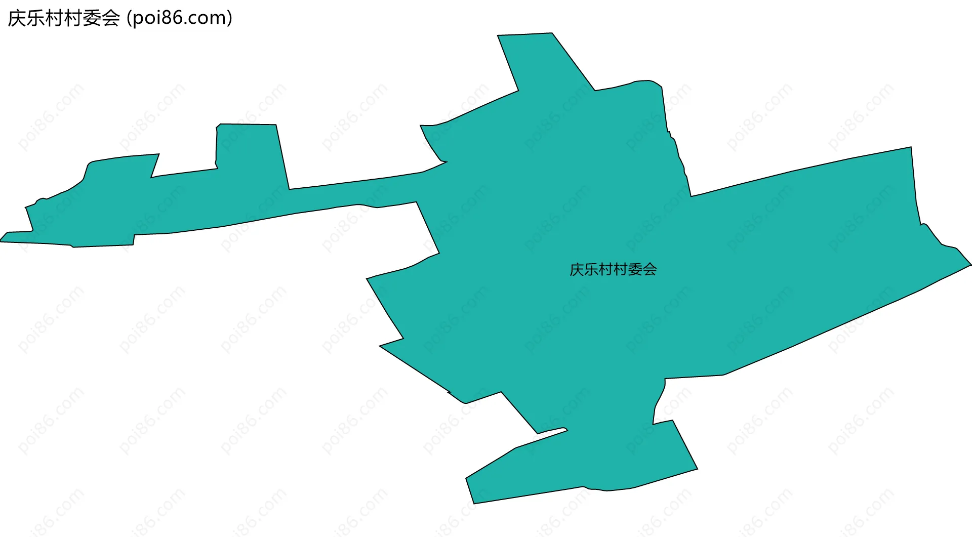 庆乐村村委会边界地图