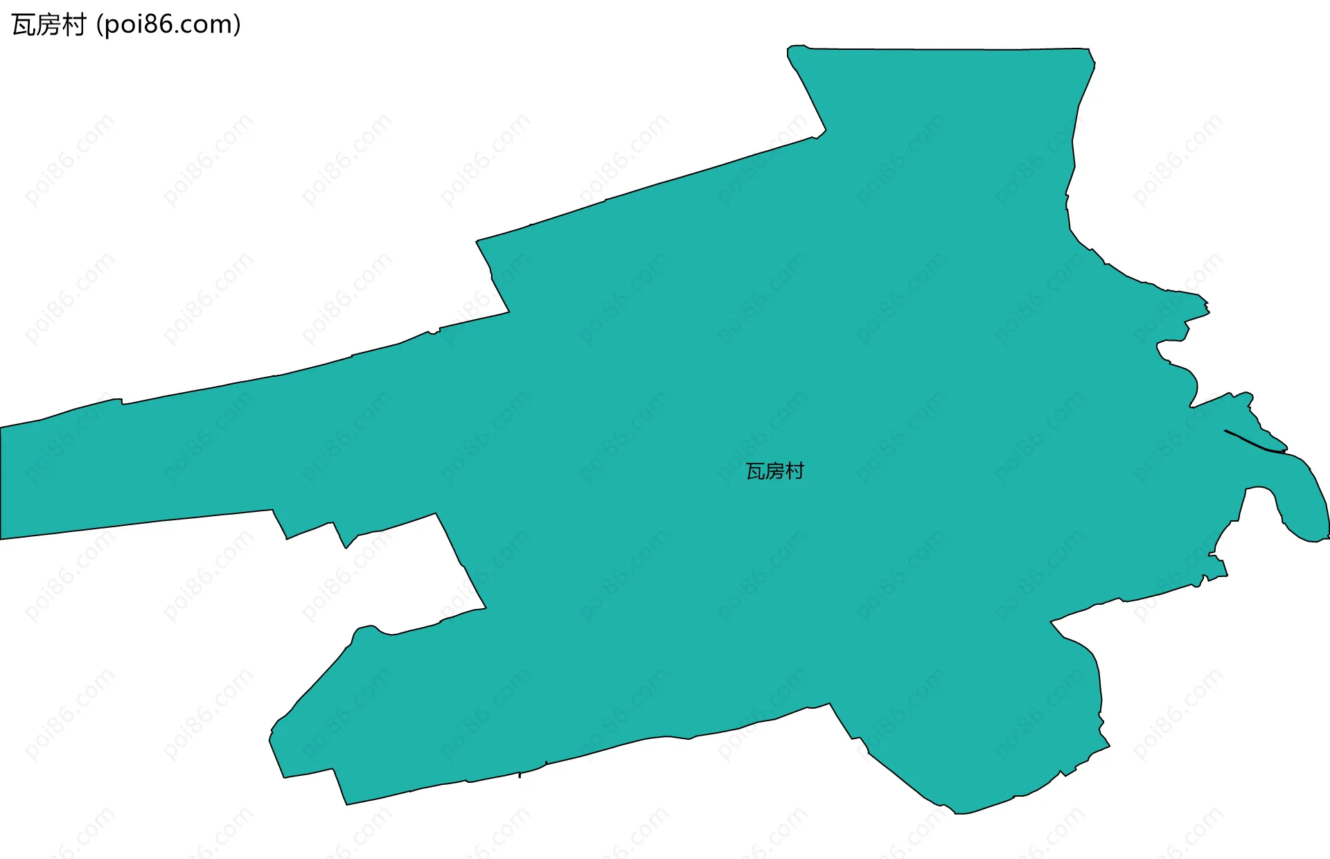瓦房村边界地图