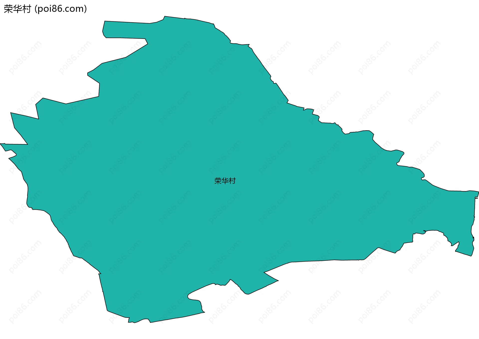 荣华村边界地图