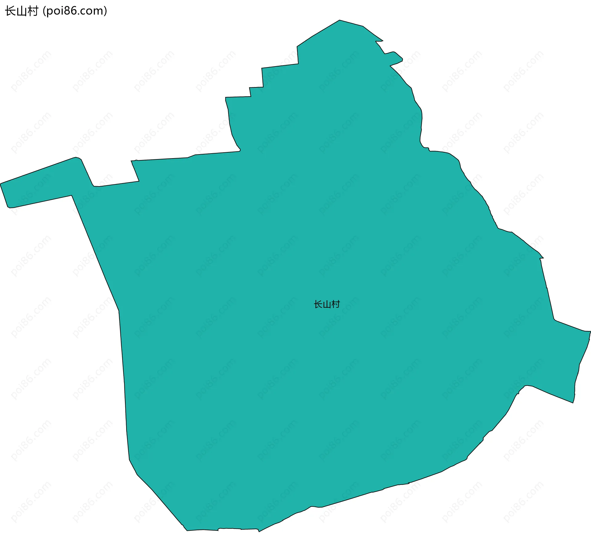 长山村边界地图