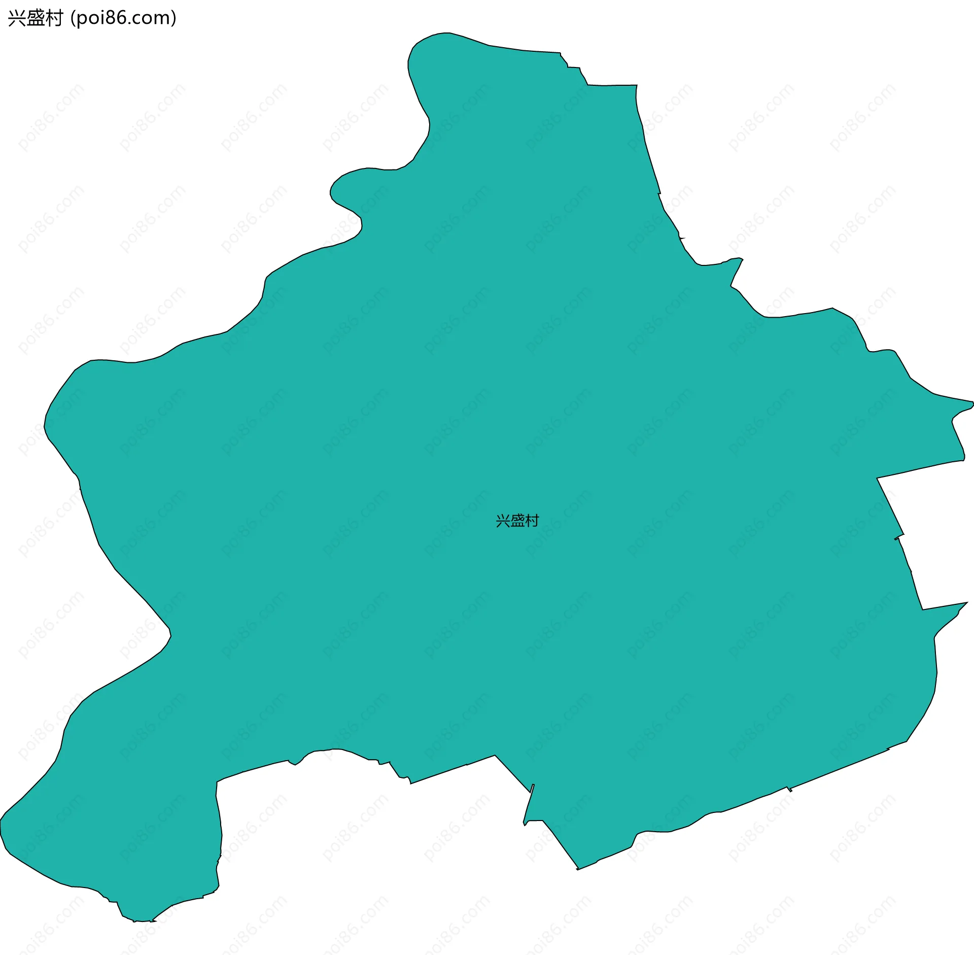 兴盛村边界地图