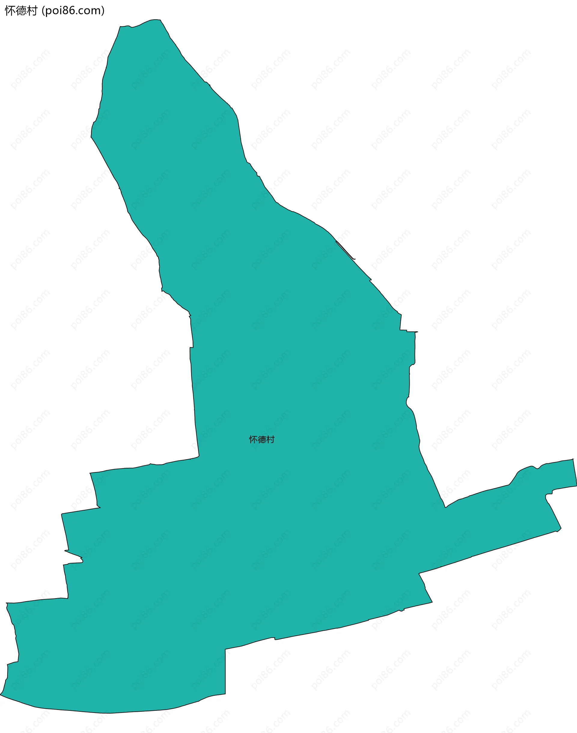 怀德村边界地图