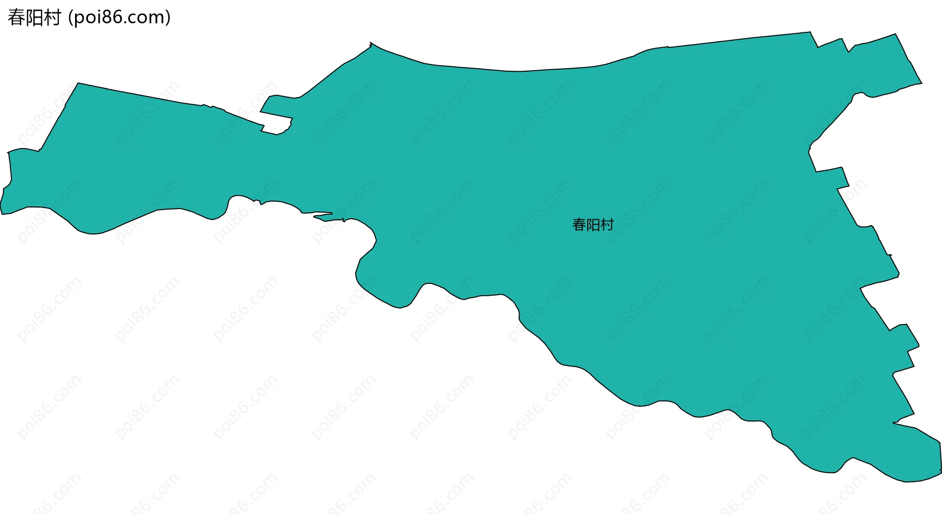 春阳村边界地图