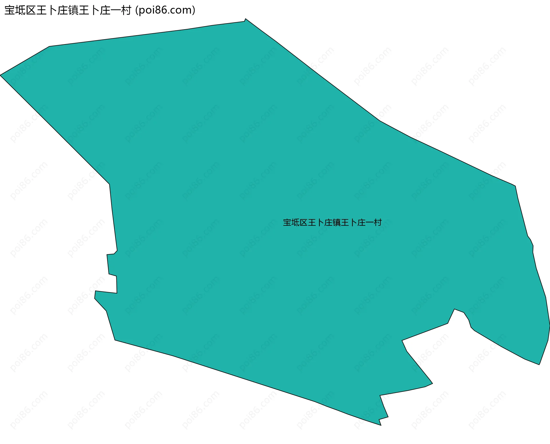 宝坻区王卜庄镇王卜庄一村边界地图