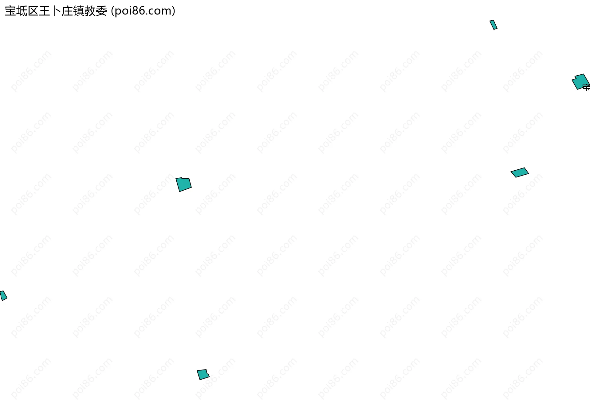 宝坻区王卜庄镇教委边界地图