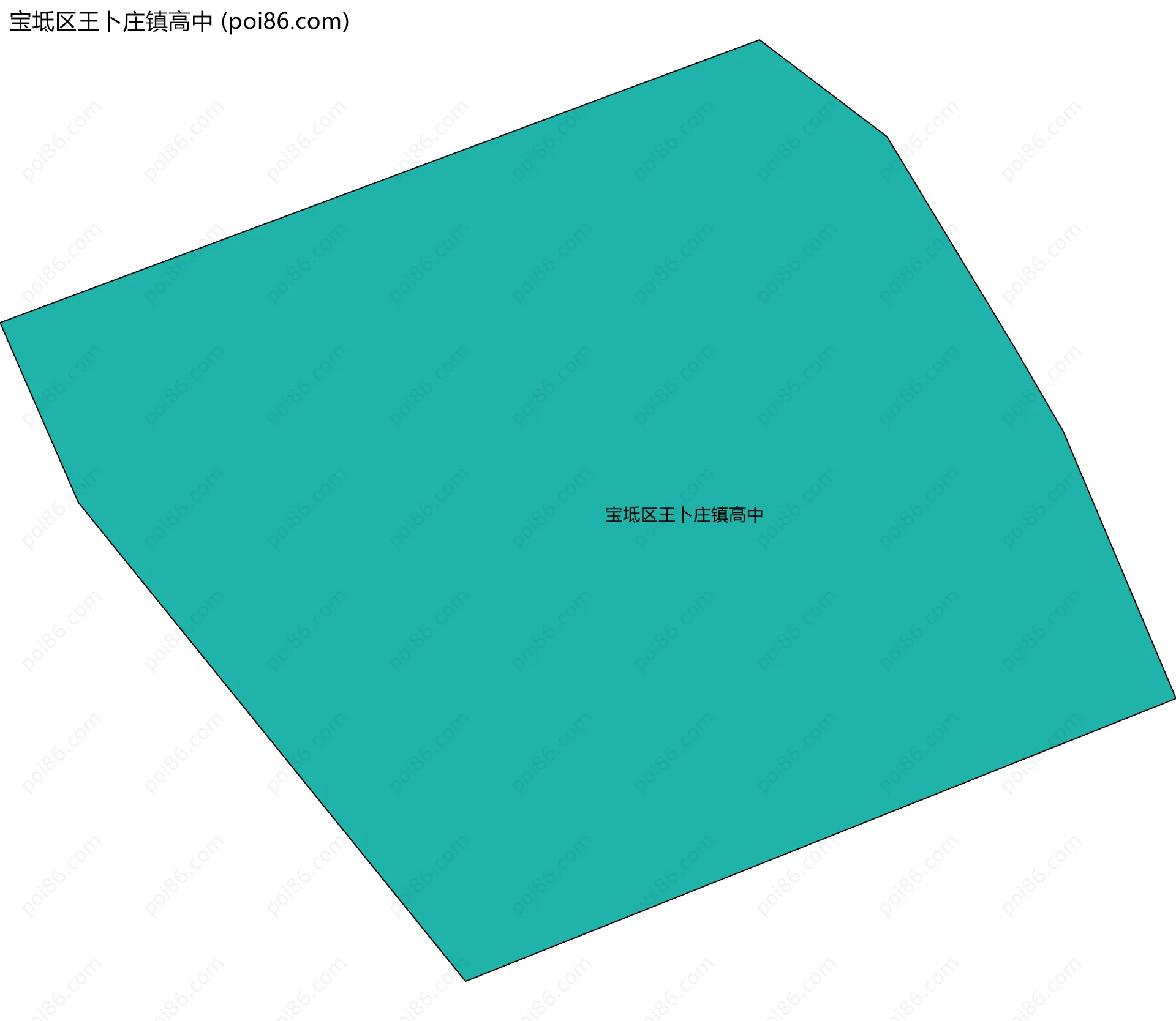 宝坻区王卜庄镇高中边界地图
