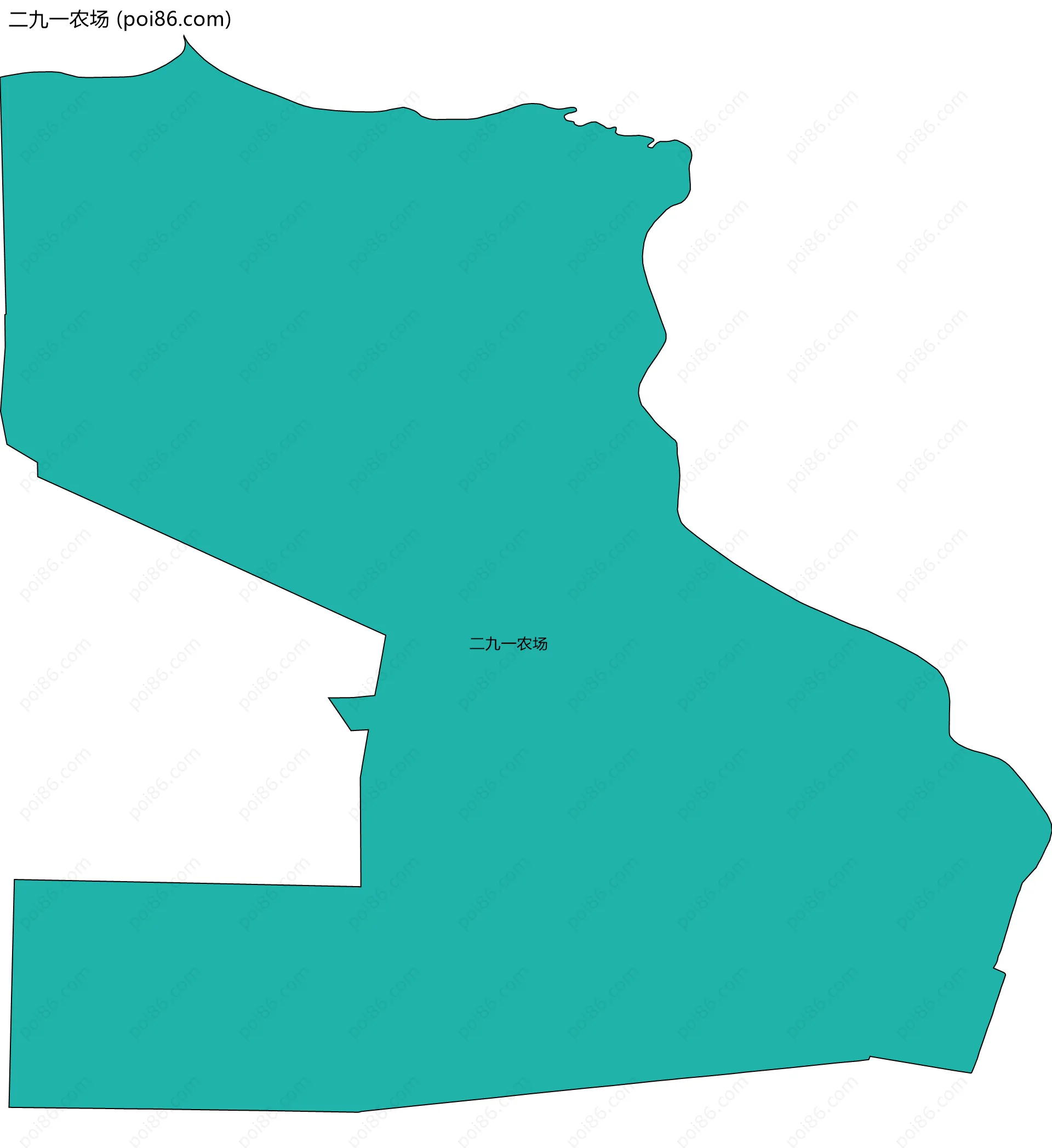 二九一农场边界地图