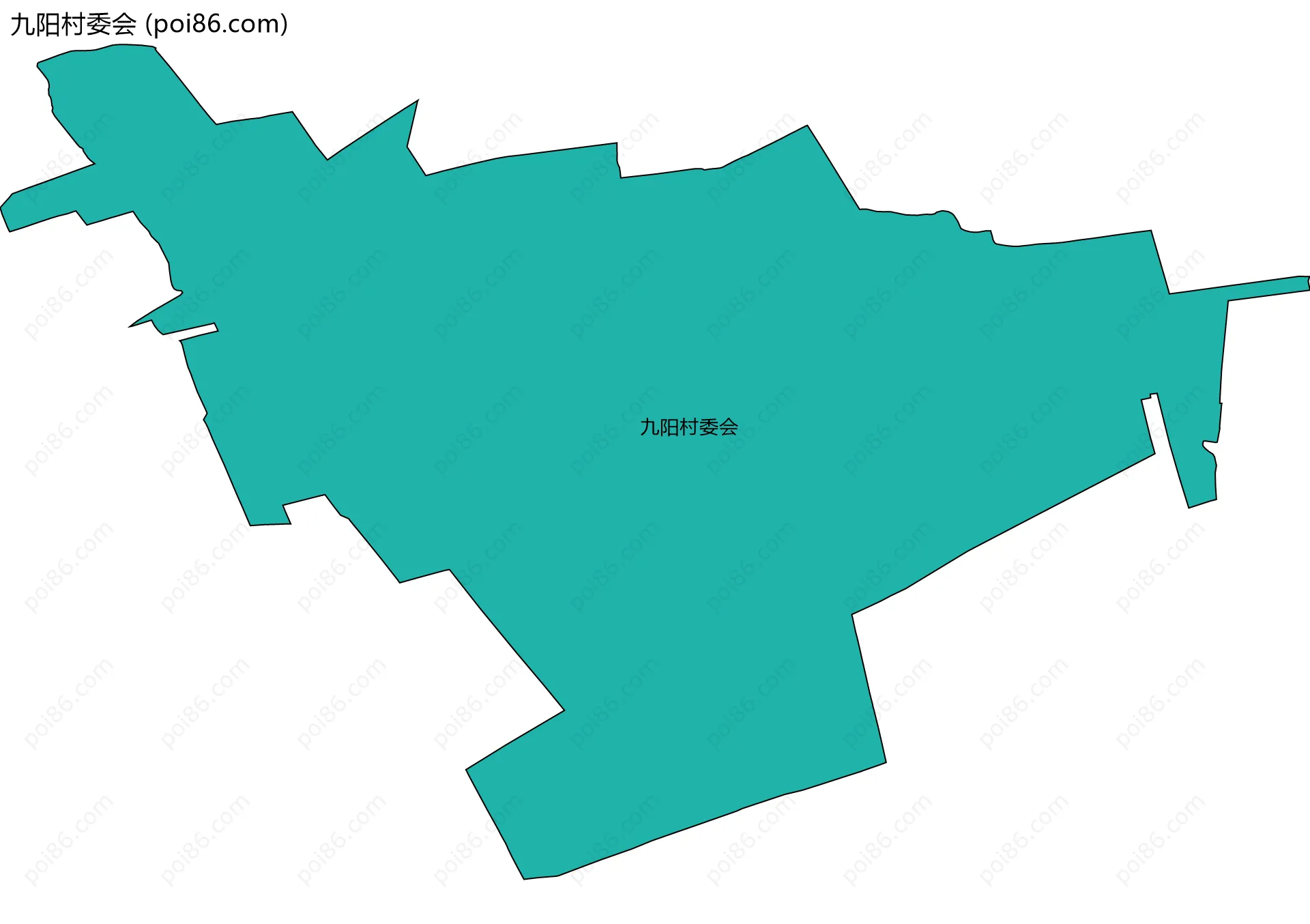 九阳村委会边界地图