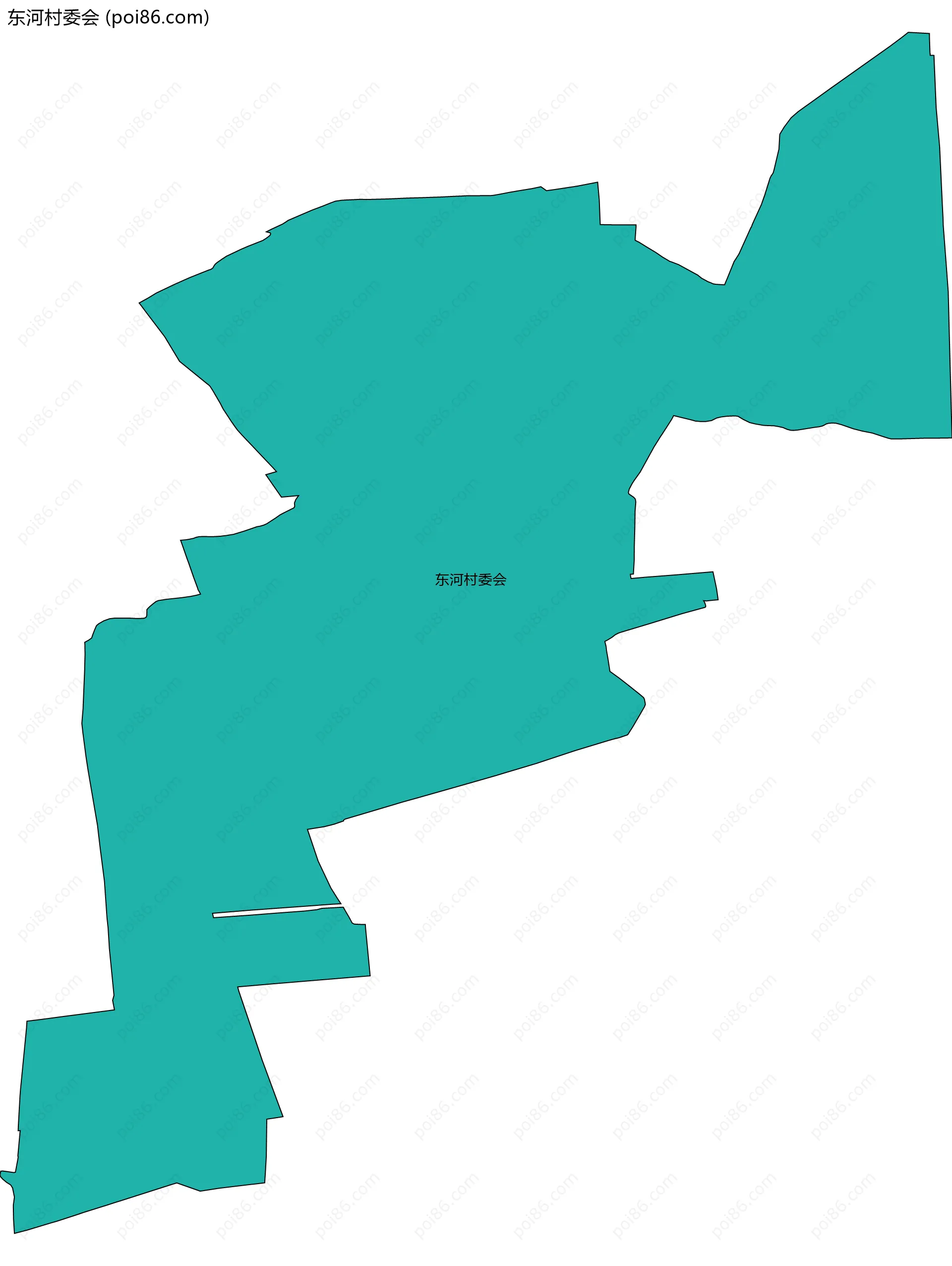 东河村委会边界地图