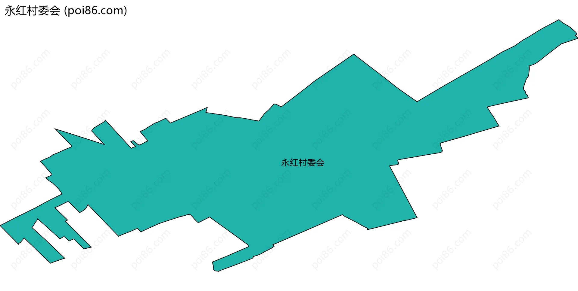 永红村委会边界地图