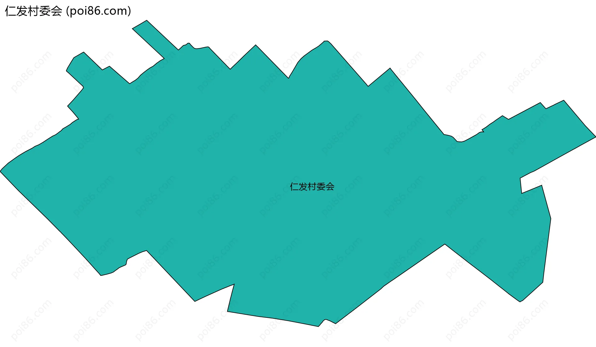 仁发村委会边界地图