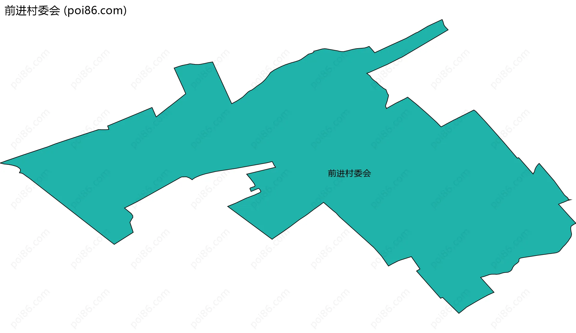 前进村委会边界地图