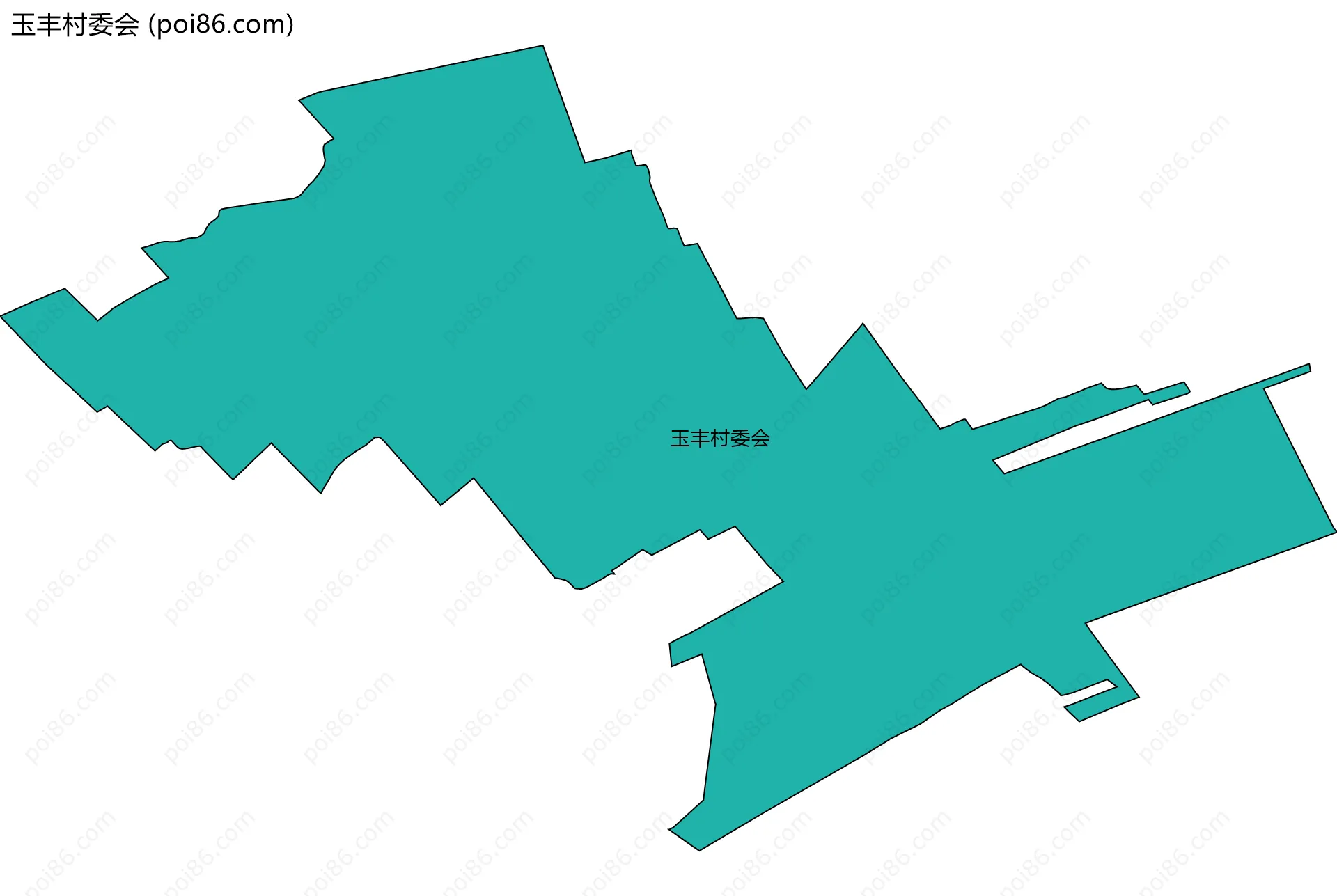 玉丰村委会边界地图